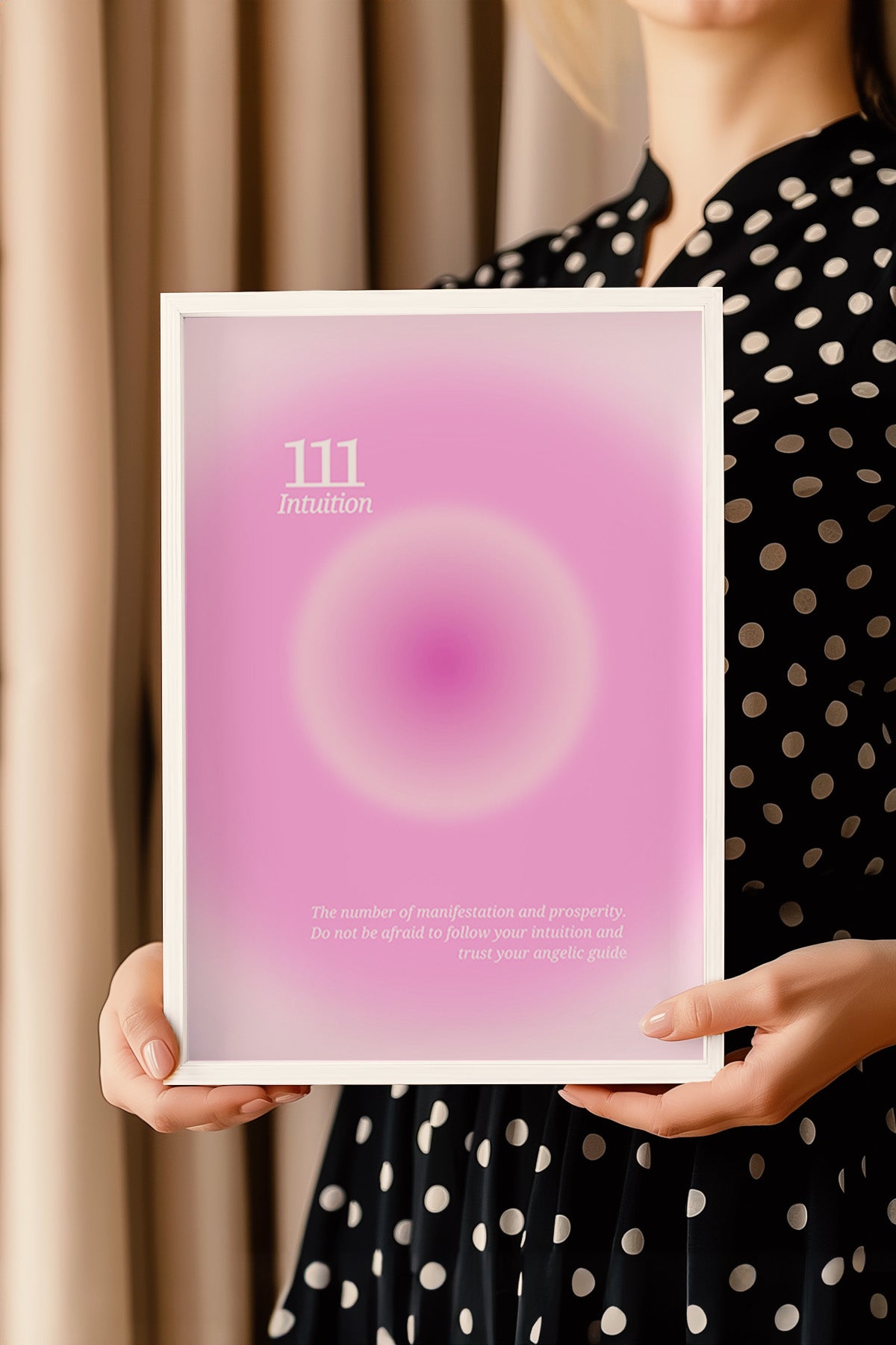 Aura Serisi Beyaz Çerçeveli Poster, Tablo No:166