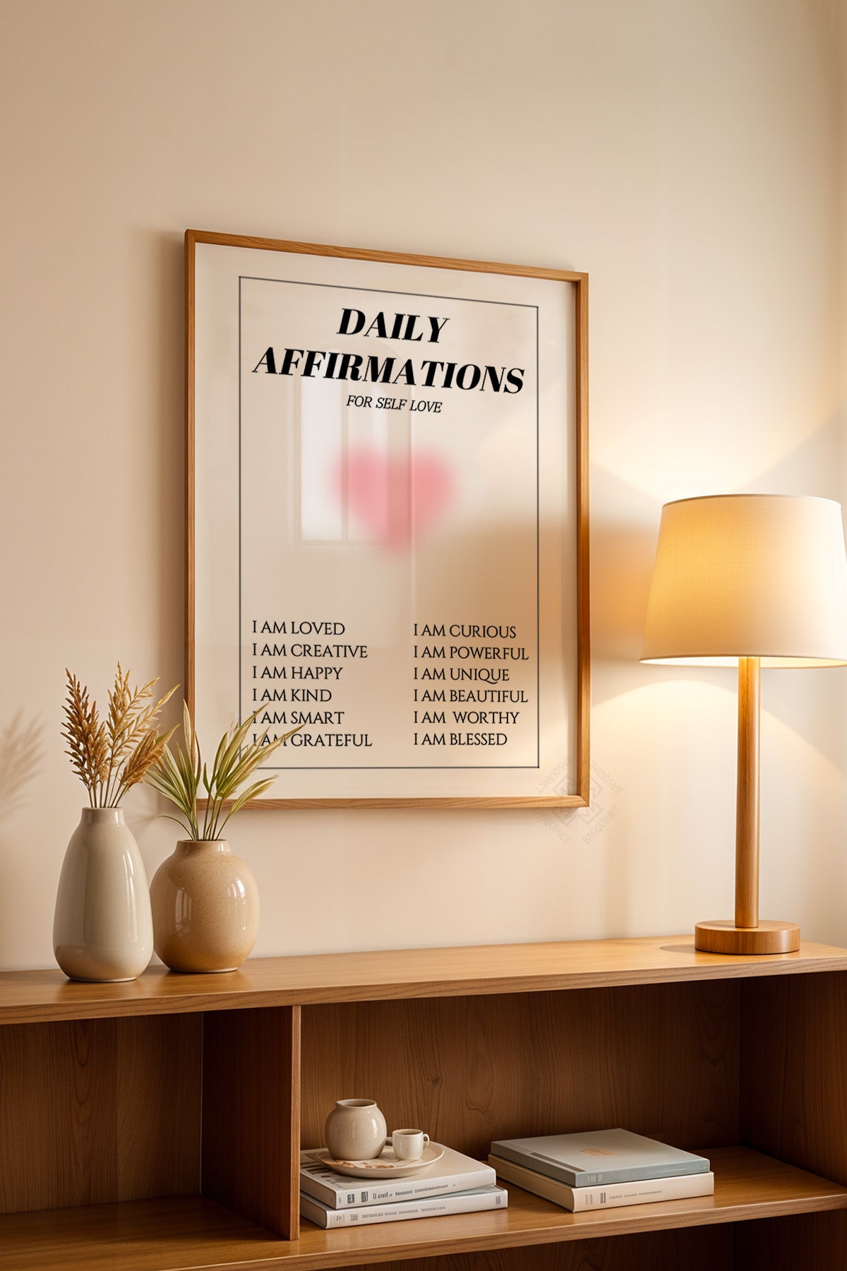 Aura Serisi Ahşap Çerçeveli Poster, Tablo No:119