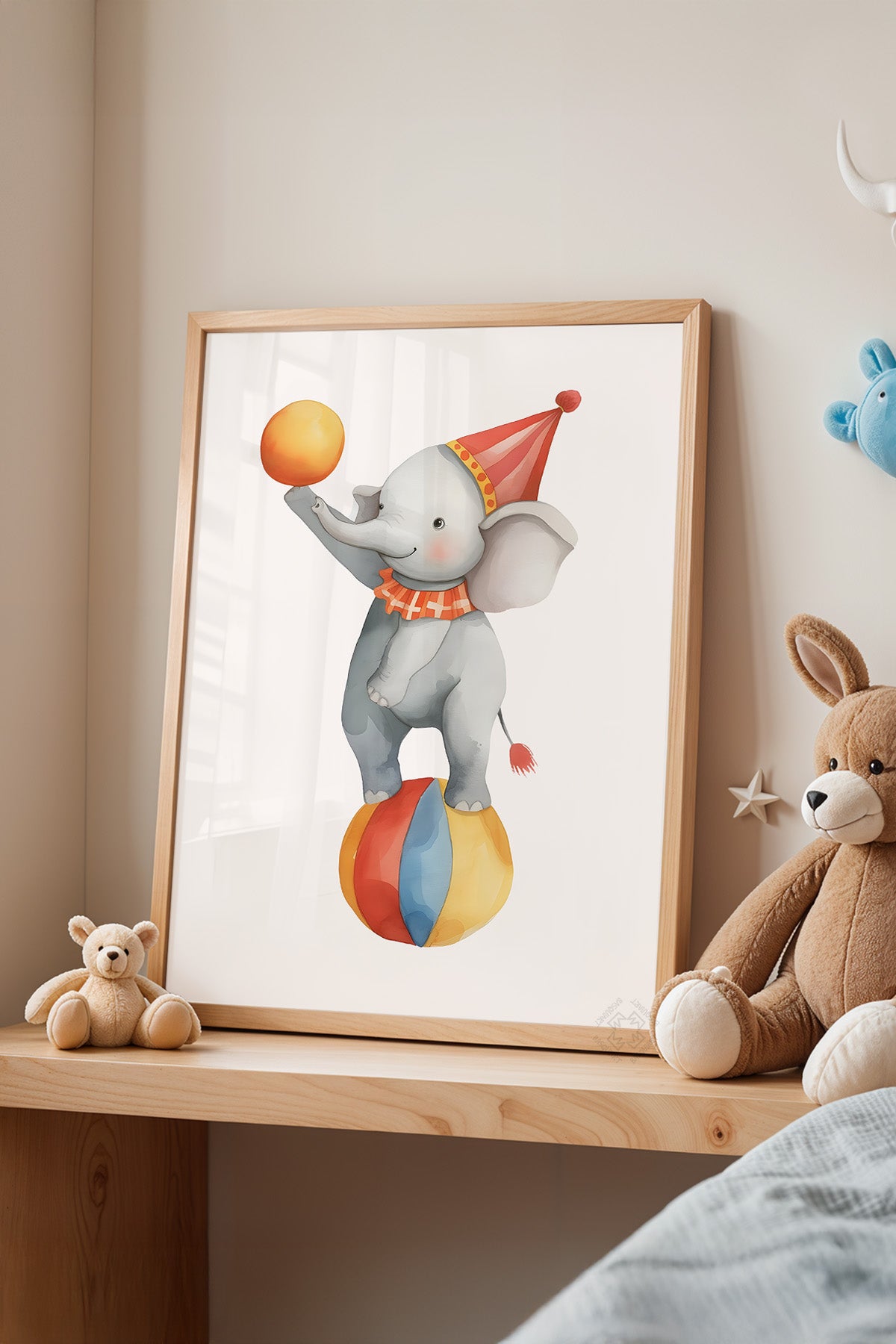 Çocuk Odası, Bebek Odası Ahşap Çerçeveli Poster, Tablo No:87