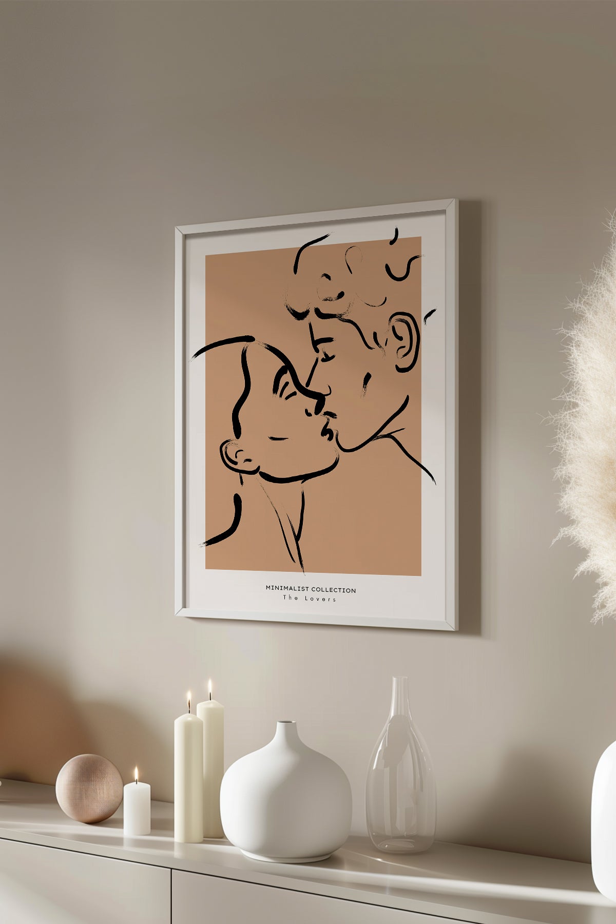 Bohemian Serisi Beyaz Çerçeveli Poster, Tablo No:105