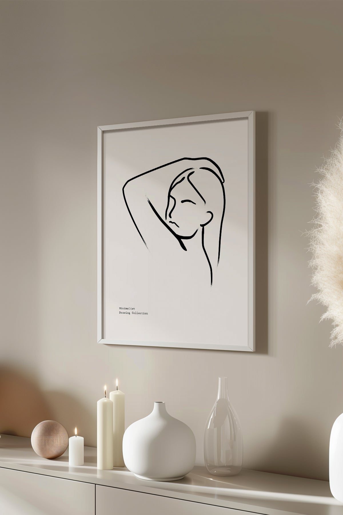 Bohemian Serisi Beyaz Çerçeveli Poster, Tablo No:87