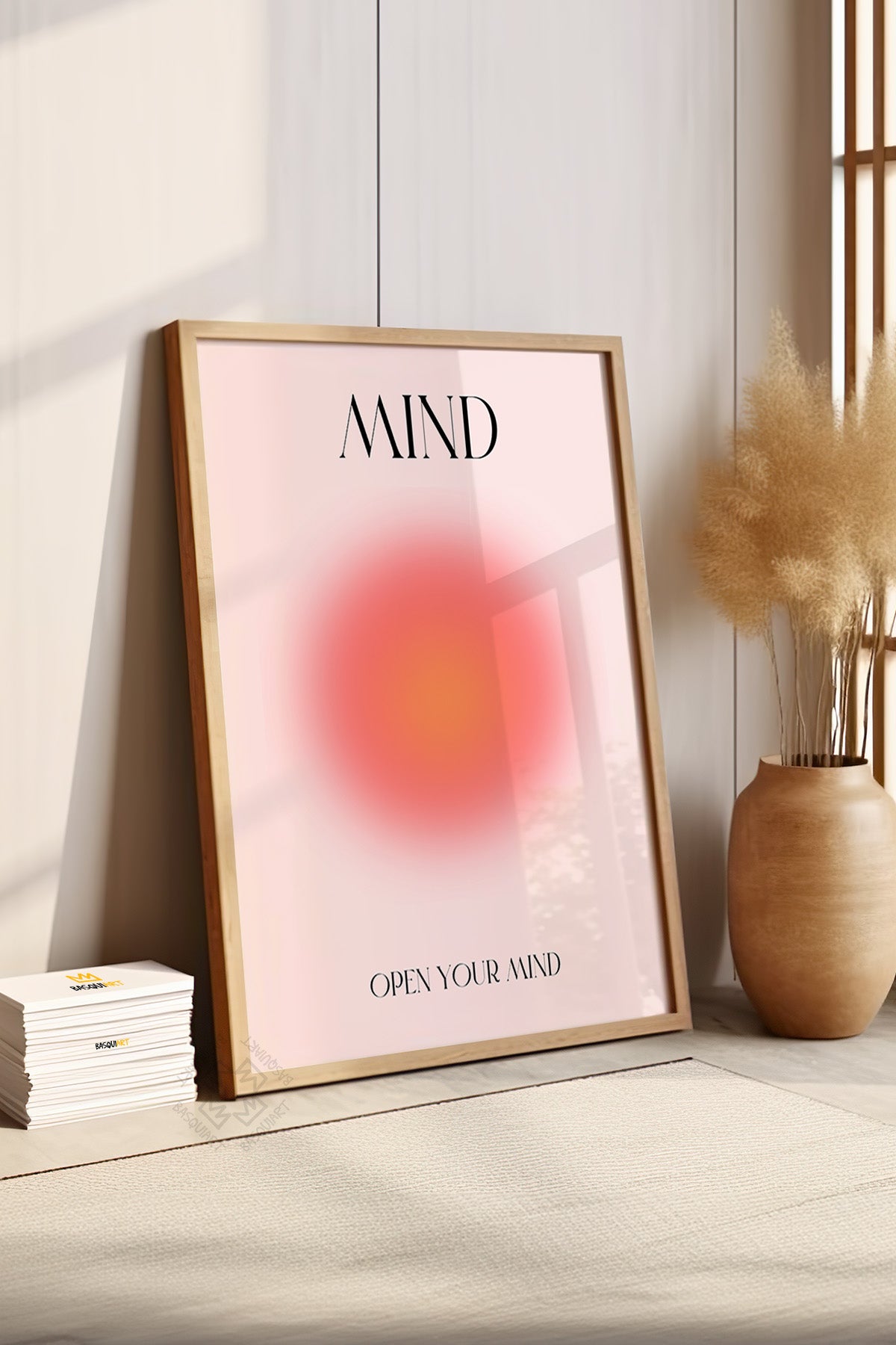 Aura Serisi Ahşap Çerçeveli Poster, Tablo No:162