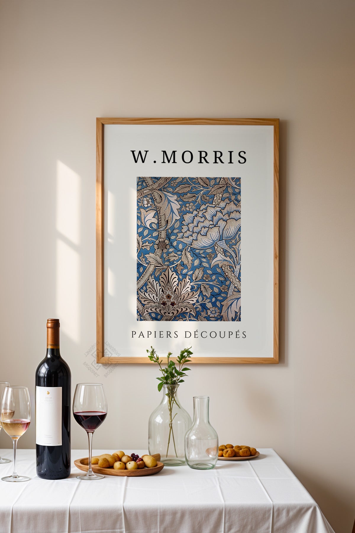 William Morris Serisi Ahşap Çerçeveli Poster, Tablo Duvar Dekoru No:12