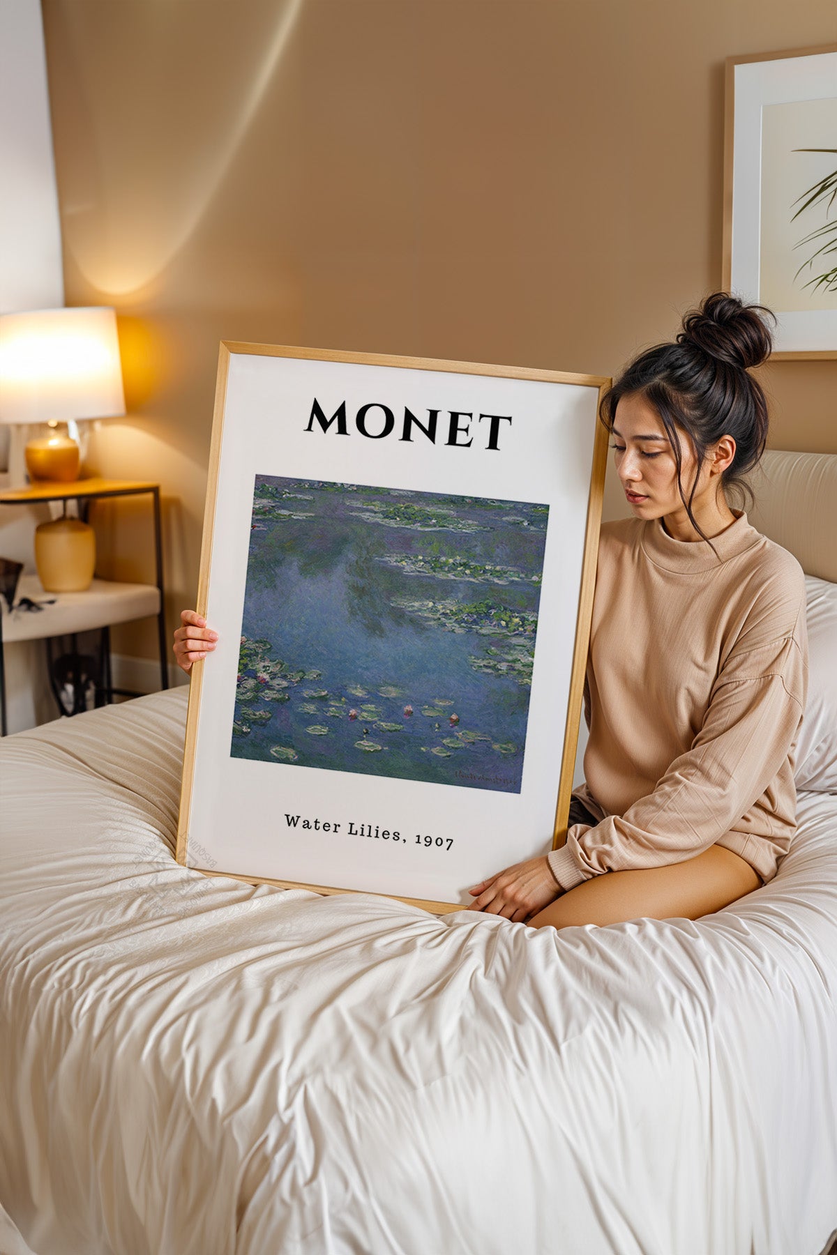 Claude Monet Serisi Ahşap Çerçeveli Poster, Tablo Duvar Dekoru No:13