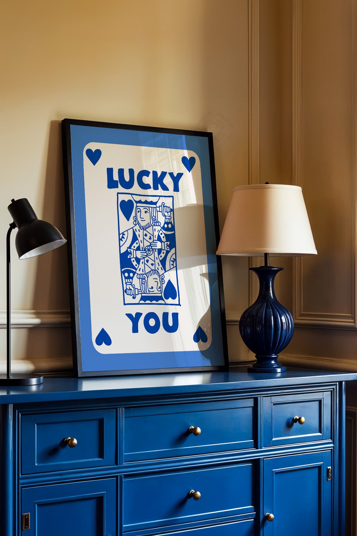 Lucky You Serisi Siyah Çerçeveli Poster, Tablo Duvar Dekoru No:24
