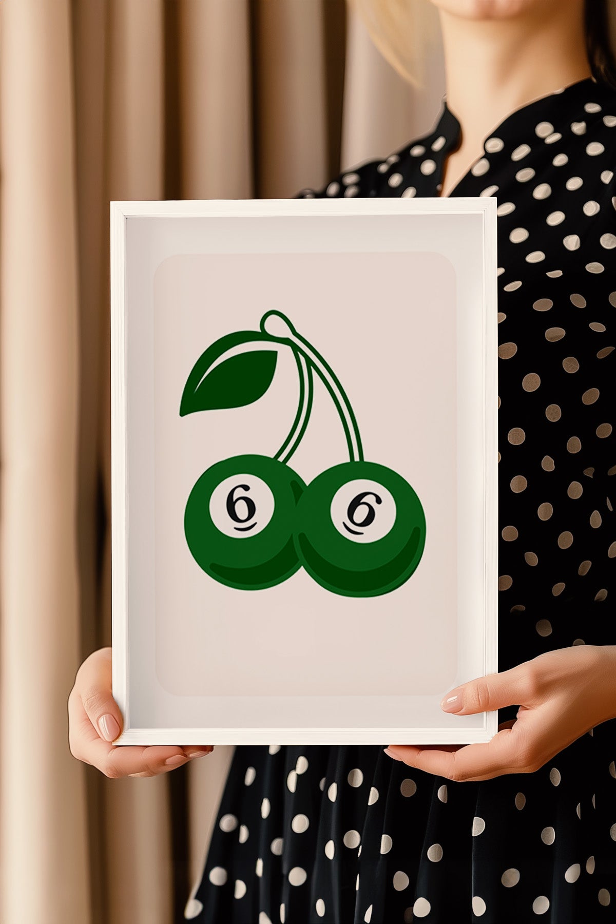 Lucky You Serisi Beyaz Çerçeveli Poster, Tablo Duvar Dekoru No:137