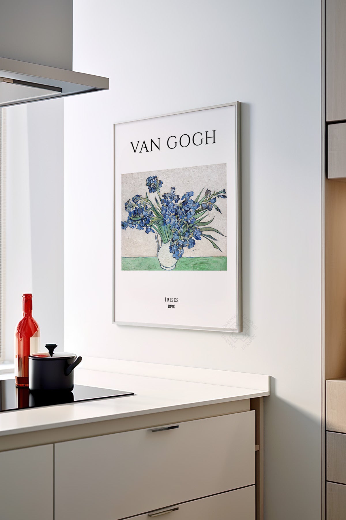 Vincent Van Gogh Serisi Beyaz Çerçeveli Poster, Tablo Duvar Dekoru No:3
