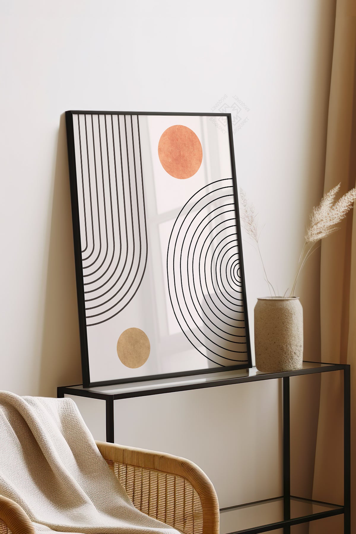 Bohemian Serisi Siyah Çerçeveli Poster, Tablo No:11