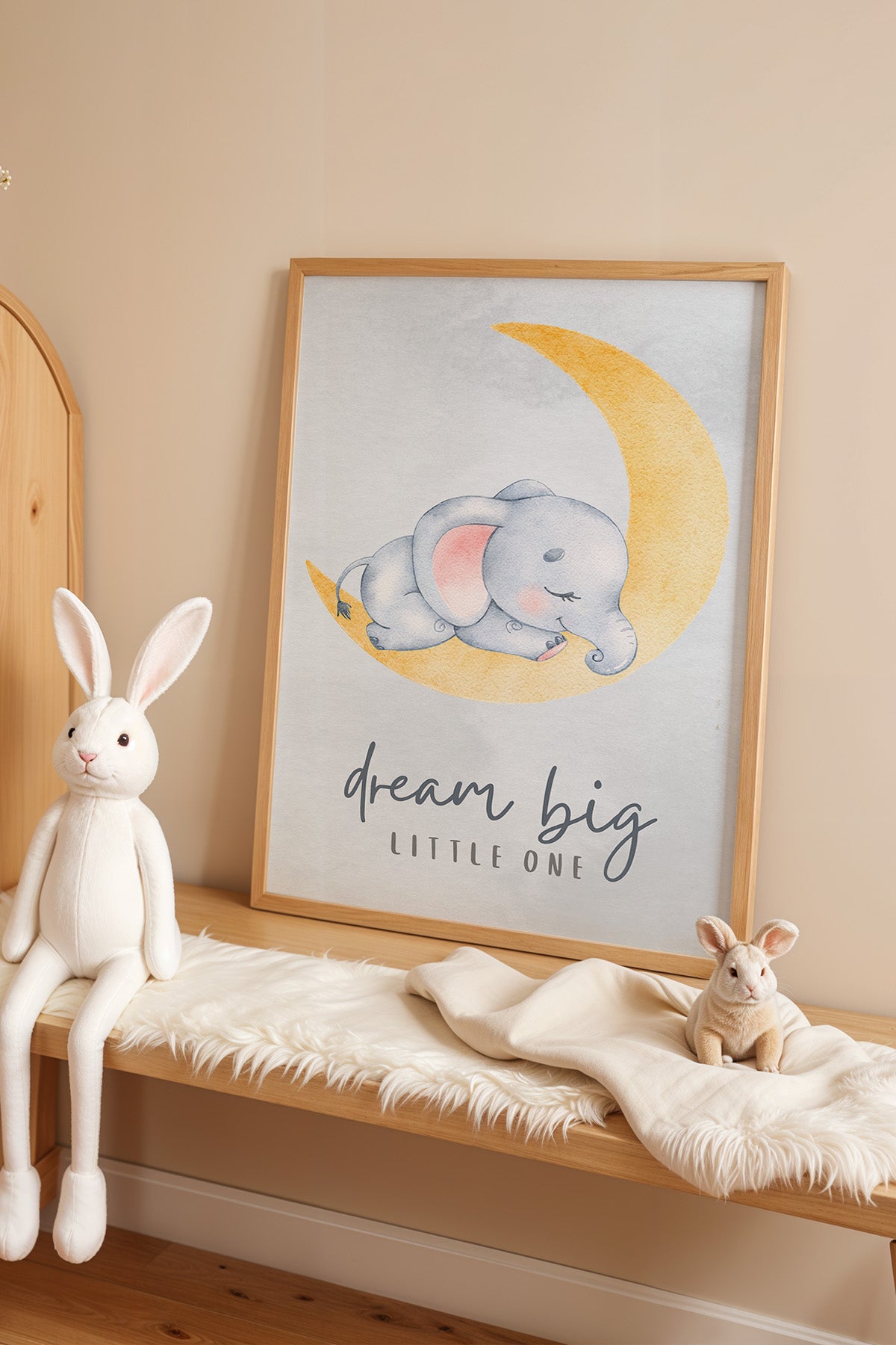 Çocuk Odası, Bebek Odası Ahşap Çerçeveli Poster, Tablo No:27