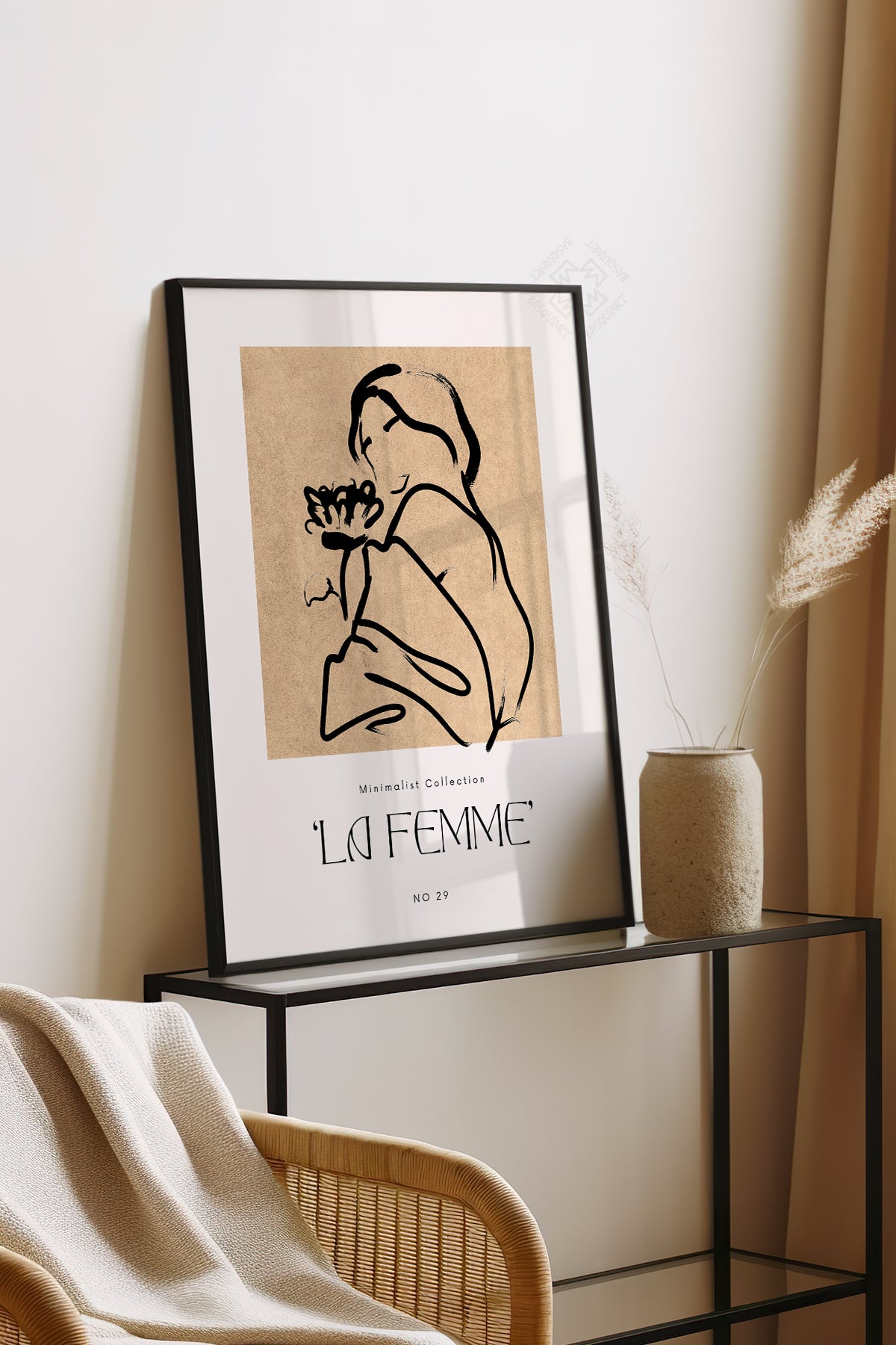 Bohemian Serisi Siyah Çerçeveli Poster, Tablo No:81