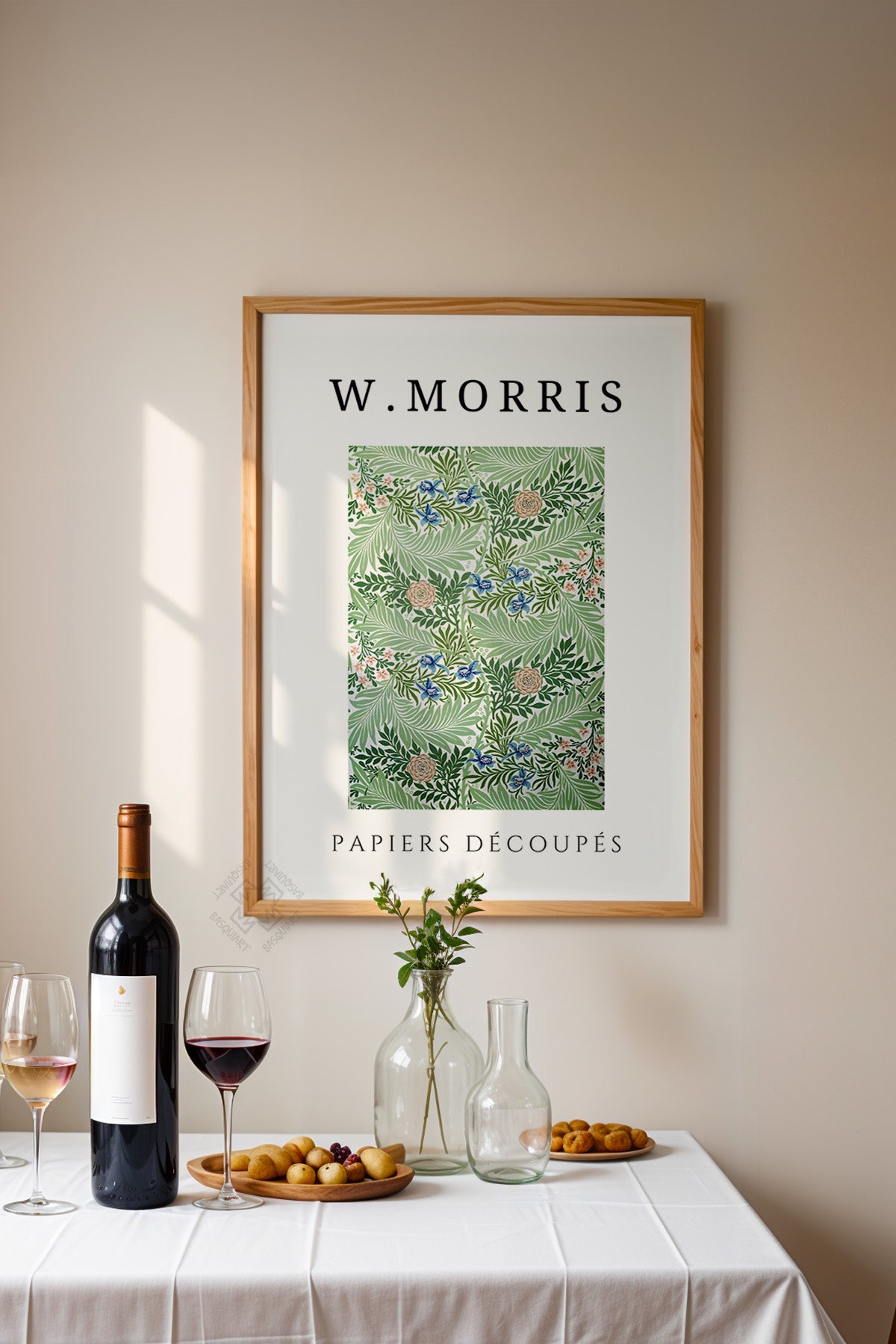 William Morris Serisi Ahşap Çerçeveli Poster, Tablo Duvar Dekoru No:13