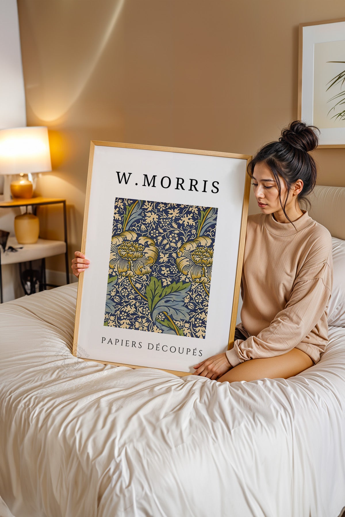 William Morris Serisi Ahşap Çerçeveli Poster, Tablo Duvar Dekoru No:14