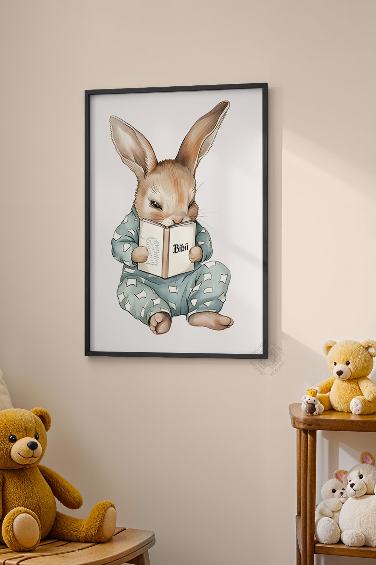 Çocuk Odası, Bebek Odası Siyah Çerçeveli Poster, Tablo No:78