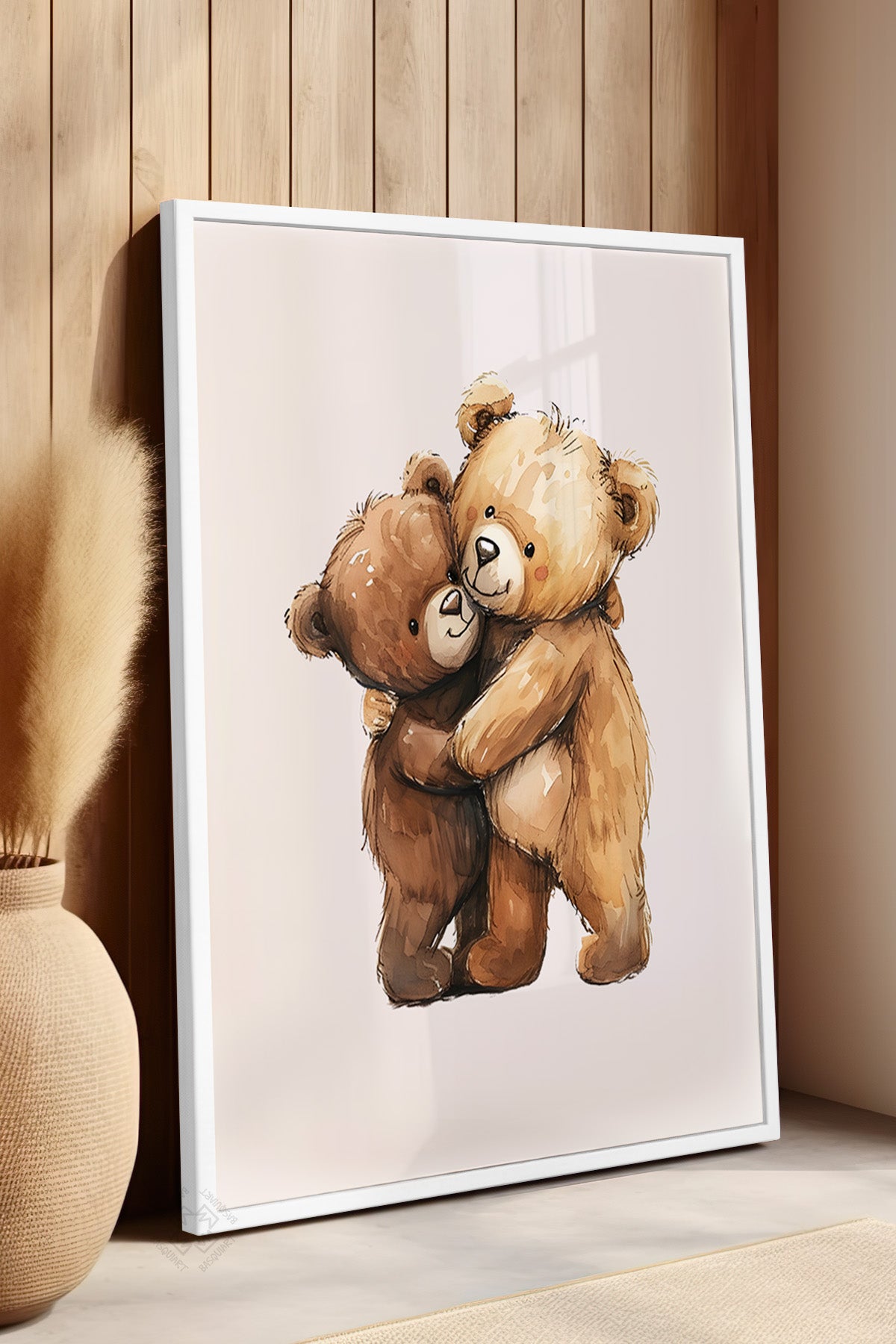 Çocuk Odası, Bebek Odası Beyaz Çerçeveli Poster, Tablo No:81