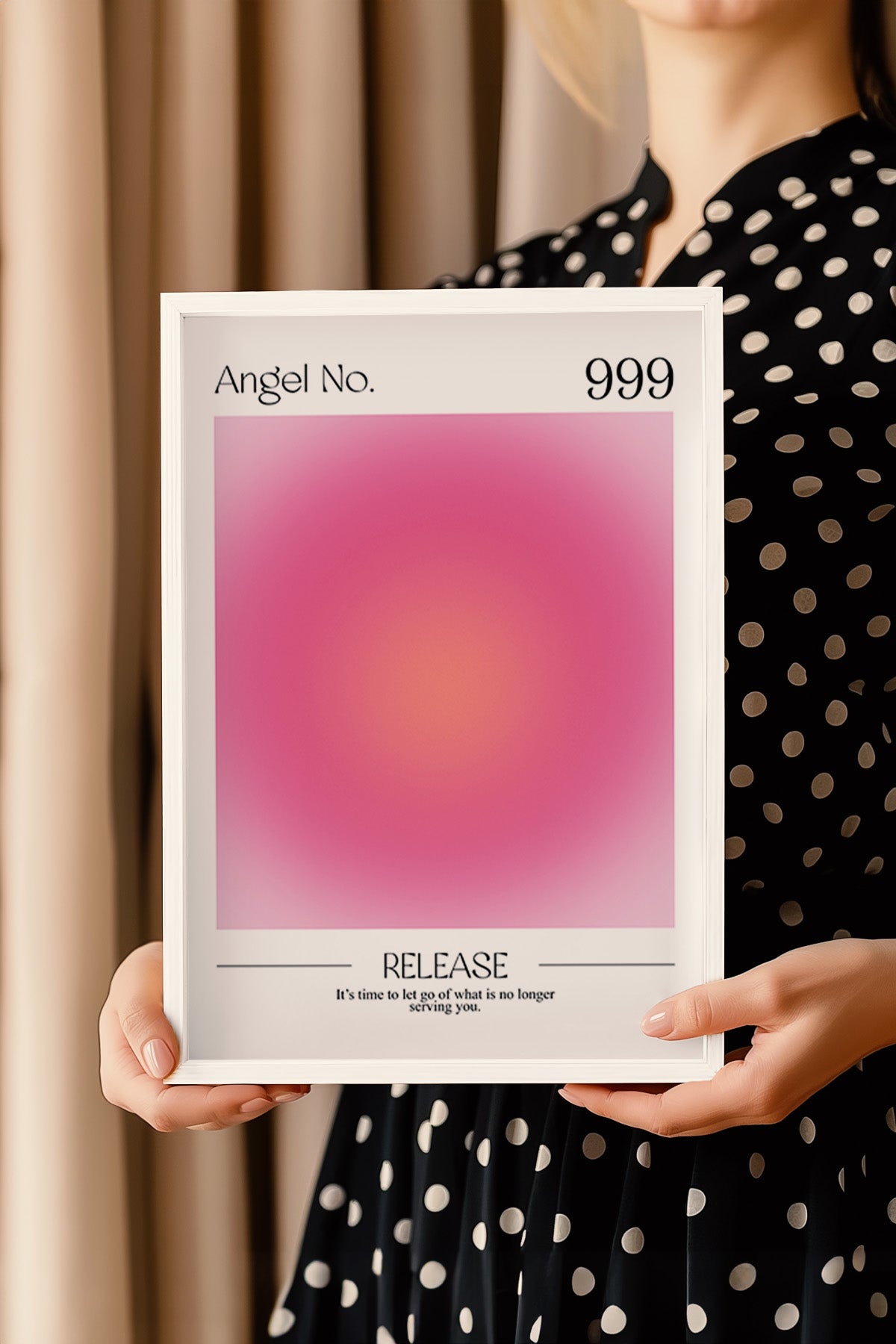 Aura Serisi Beyaz Çerçeveli Poster, Tablo No:13