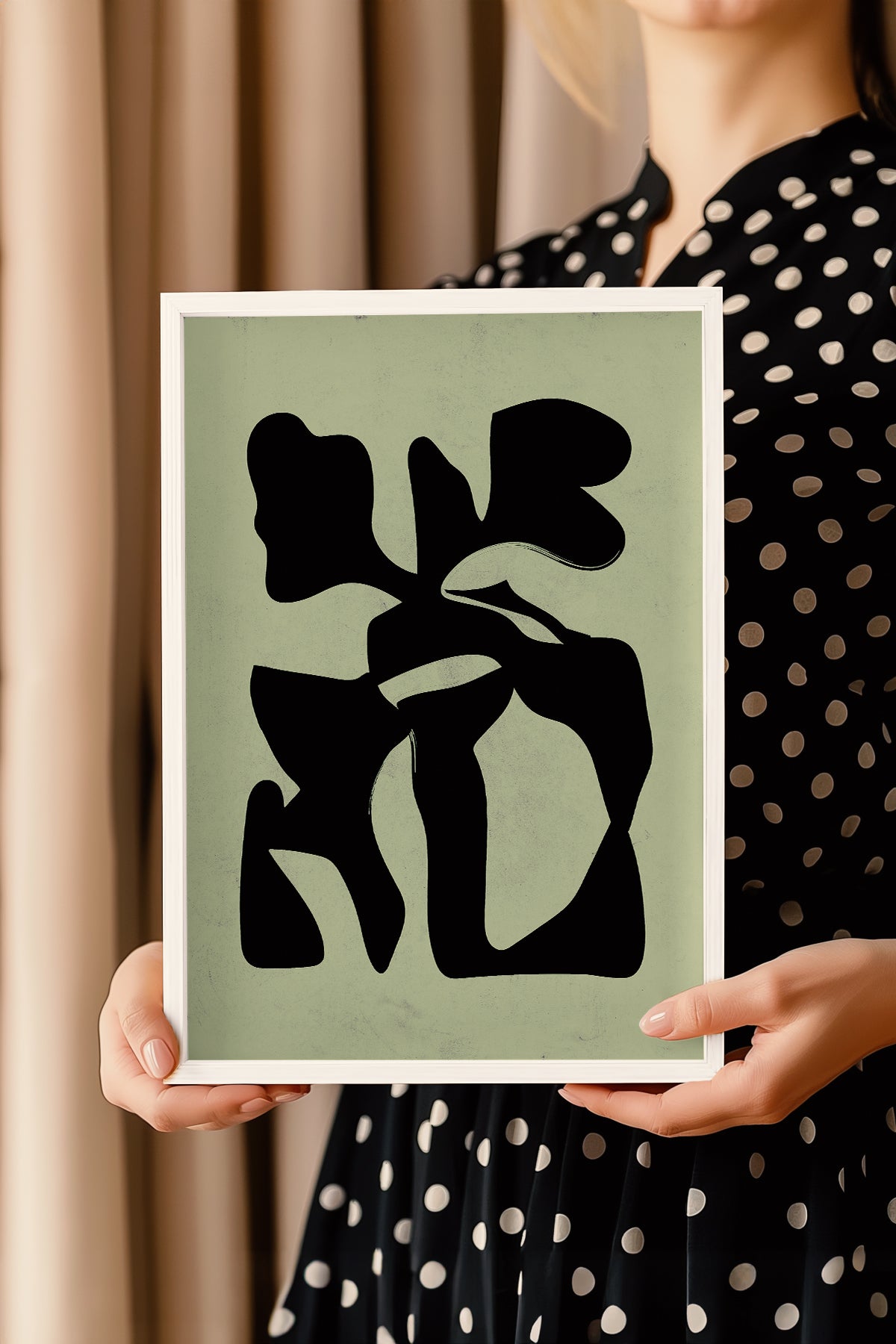 Bohemian Serisi Beyaz Çerçeveli Poster, Tablo No:55