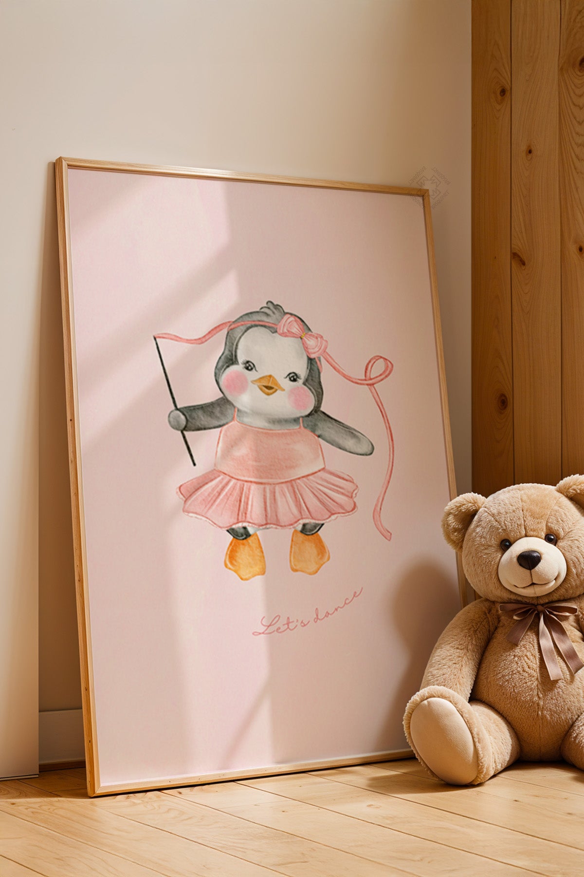Çocuk Odası, Bebek Odası Ahşap Çerçeveli Poster, Tablo No:37