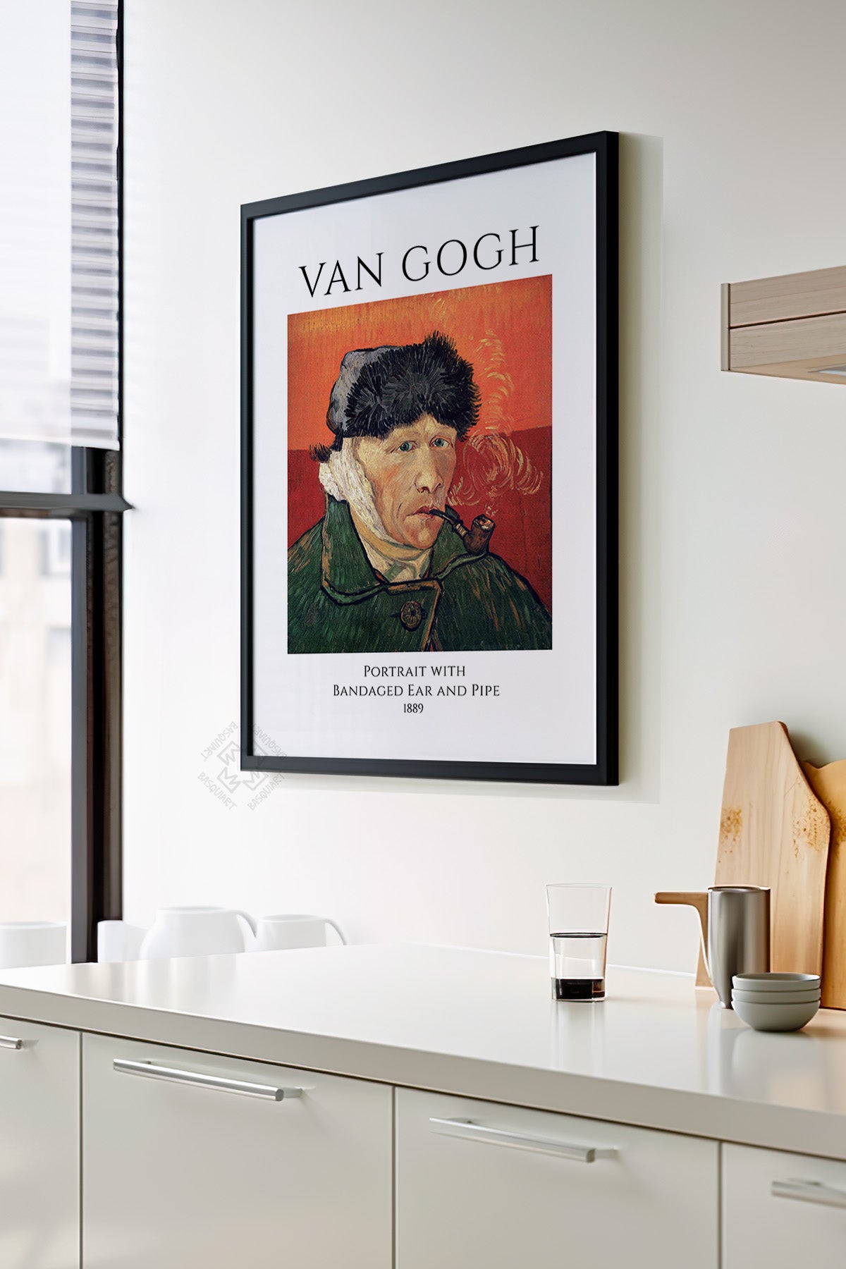 Vincent Van Gogh Serisi Siyah Çerçeveli Poster, Tablo Duvar Dekoru No:26