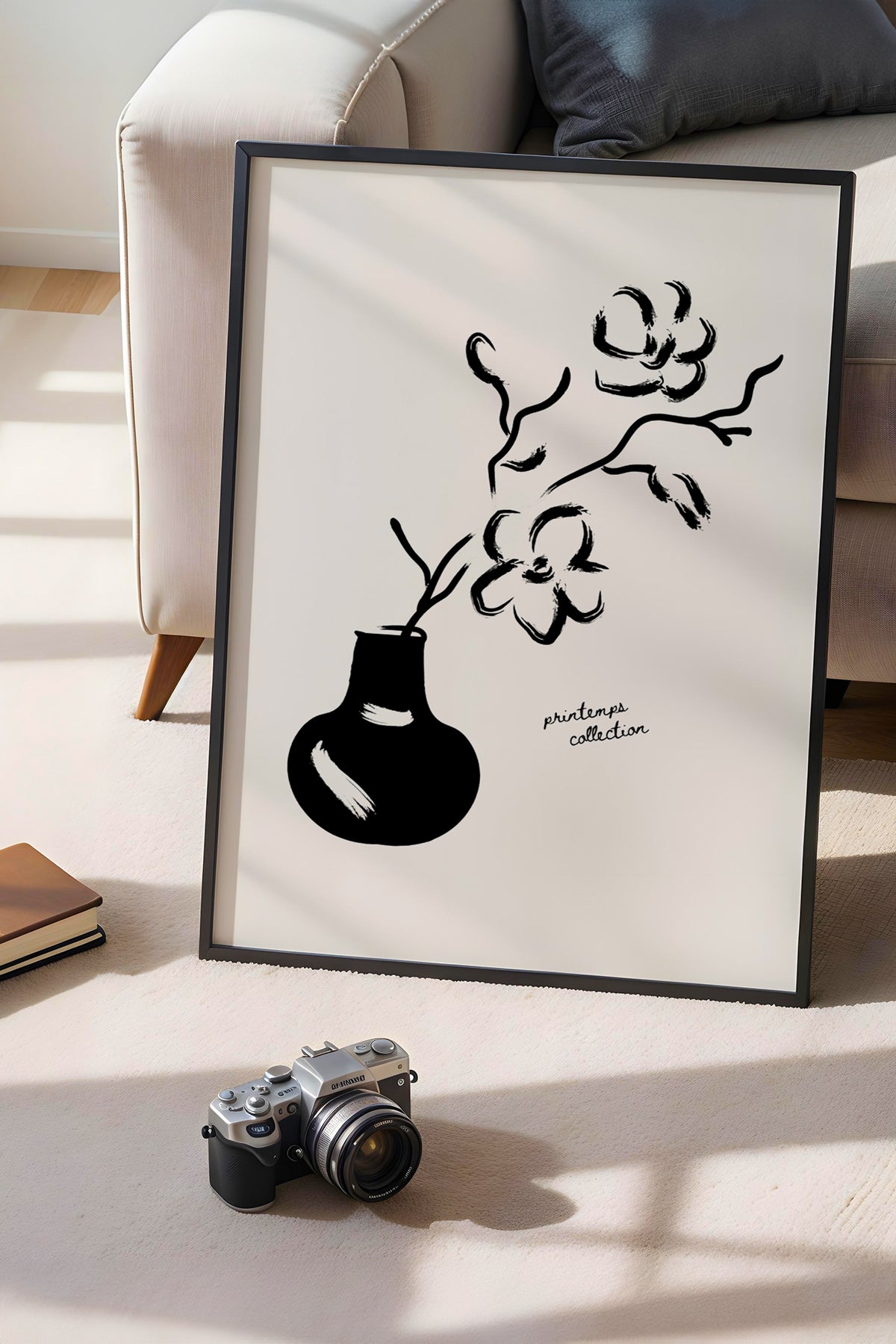 Bohemian Serisi Siyah Çerçeveli Poster, Tablo No:109