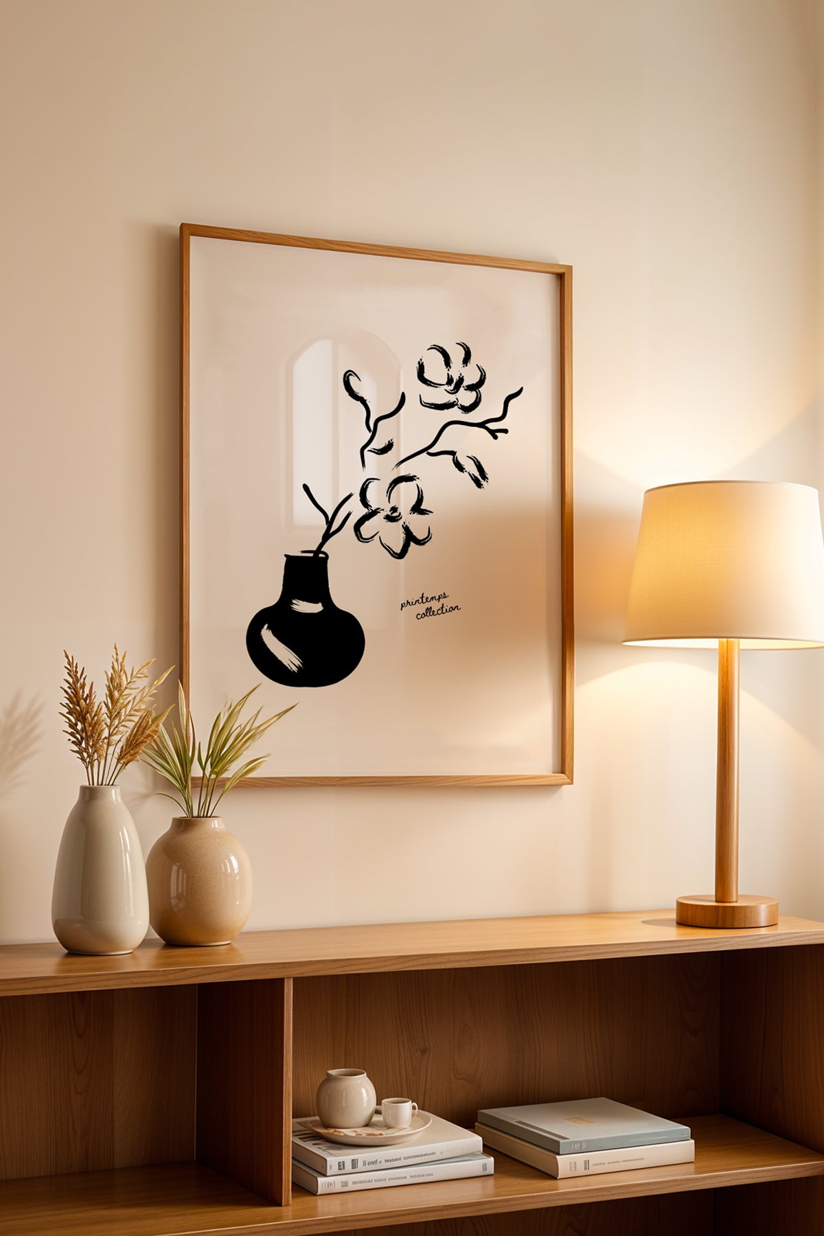 Bohemian Serisi Ahşap Çerçeveli Poster, Tablo No:109