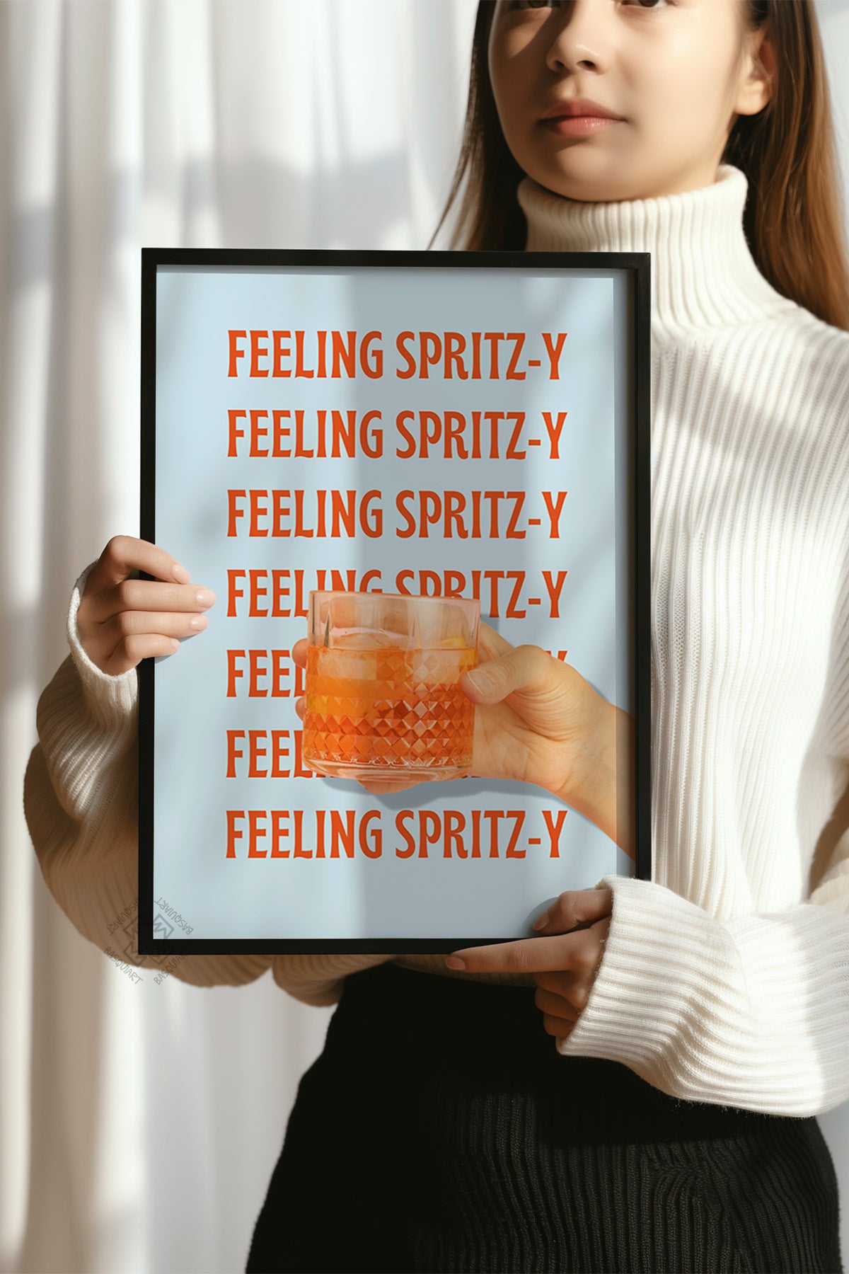 Kokteyl Serisi Siyah Çerçeveli Poster, Tablo, Cafe, Restoran, Mutfak Duvar Dekoru No:32