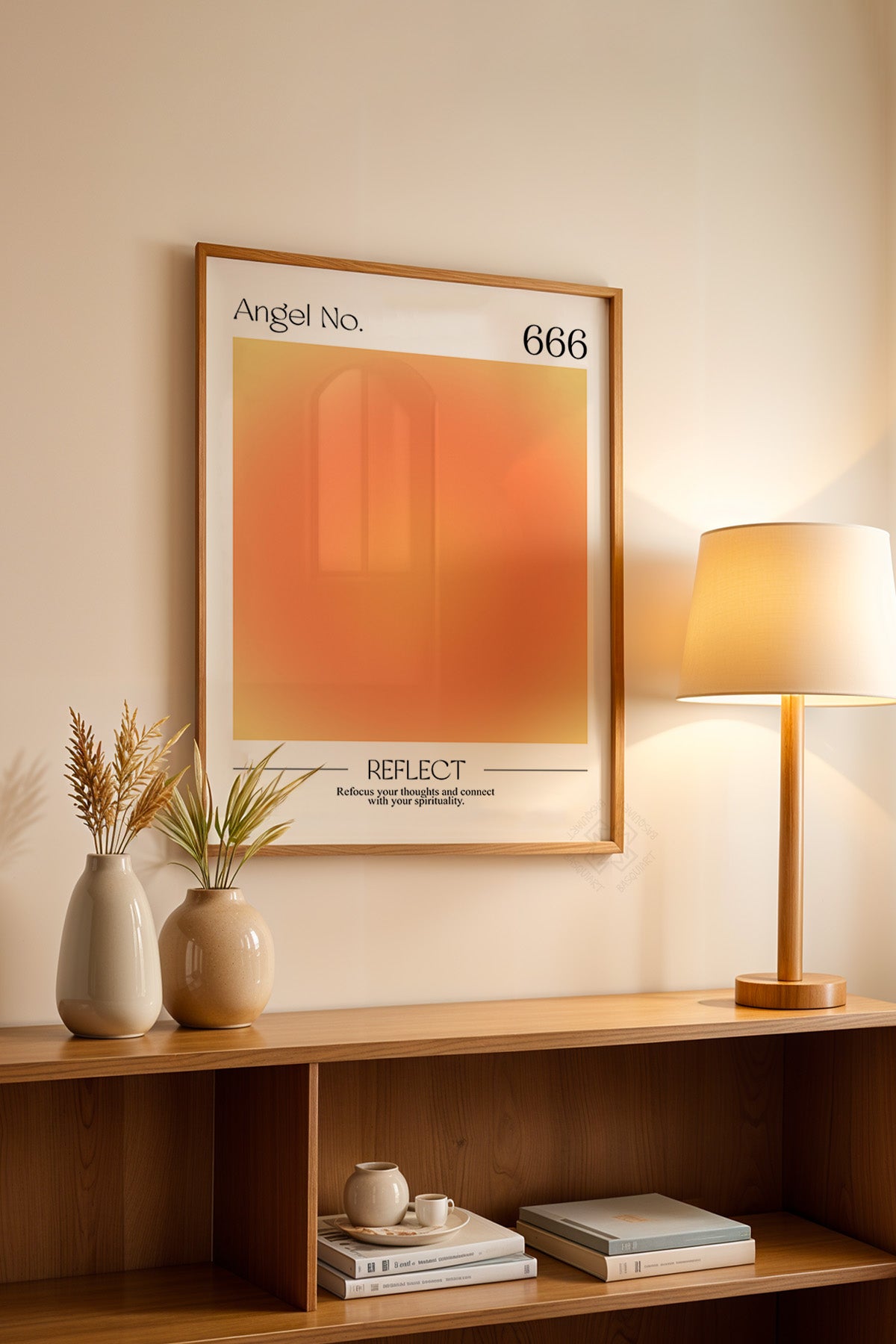 Aura Serisi Ahşap Çerçeveli Poster, Tablo No:10