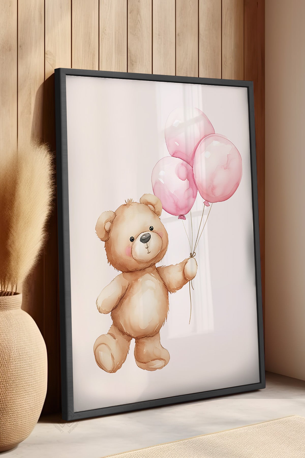 Çocuk Odası, Bebek Odası Siyah Çerçeveli Poster, Tablo No:53