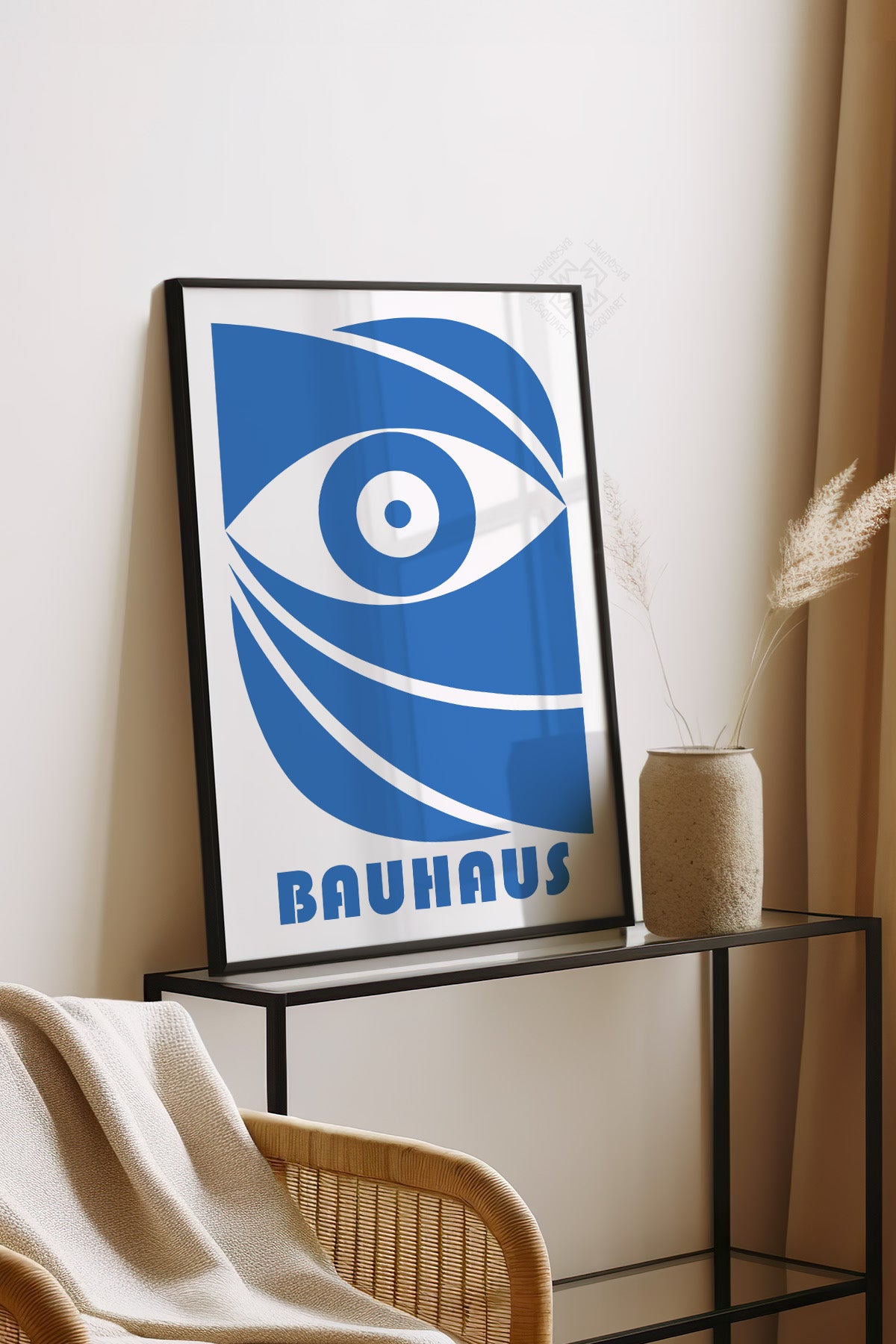 Bauhaus Serisi Siyah Çerçeveli Poster, Tablo No:63