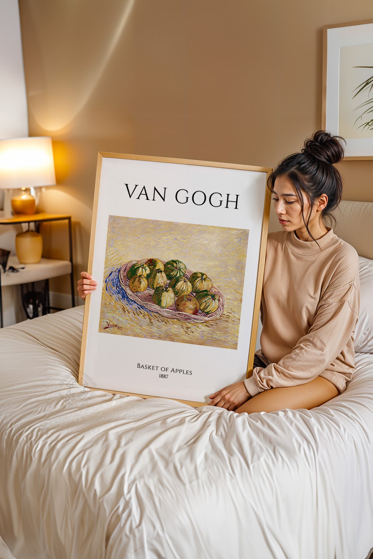 Vincent Van Gogh Serisi Ahşap Çerçeveli Poster, Tablo Duvar Dekoru No:29