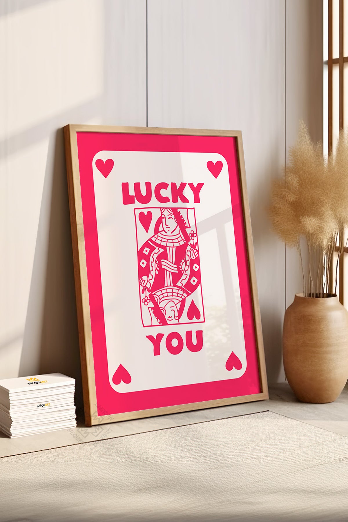 Lucky You Serisi Ahşap Çerçeveli Poster, Tablo Duvar Dekoru No:83