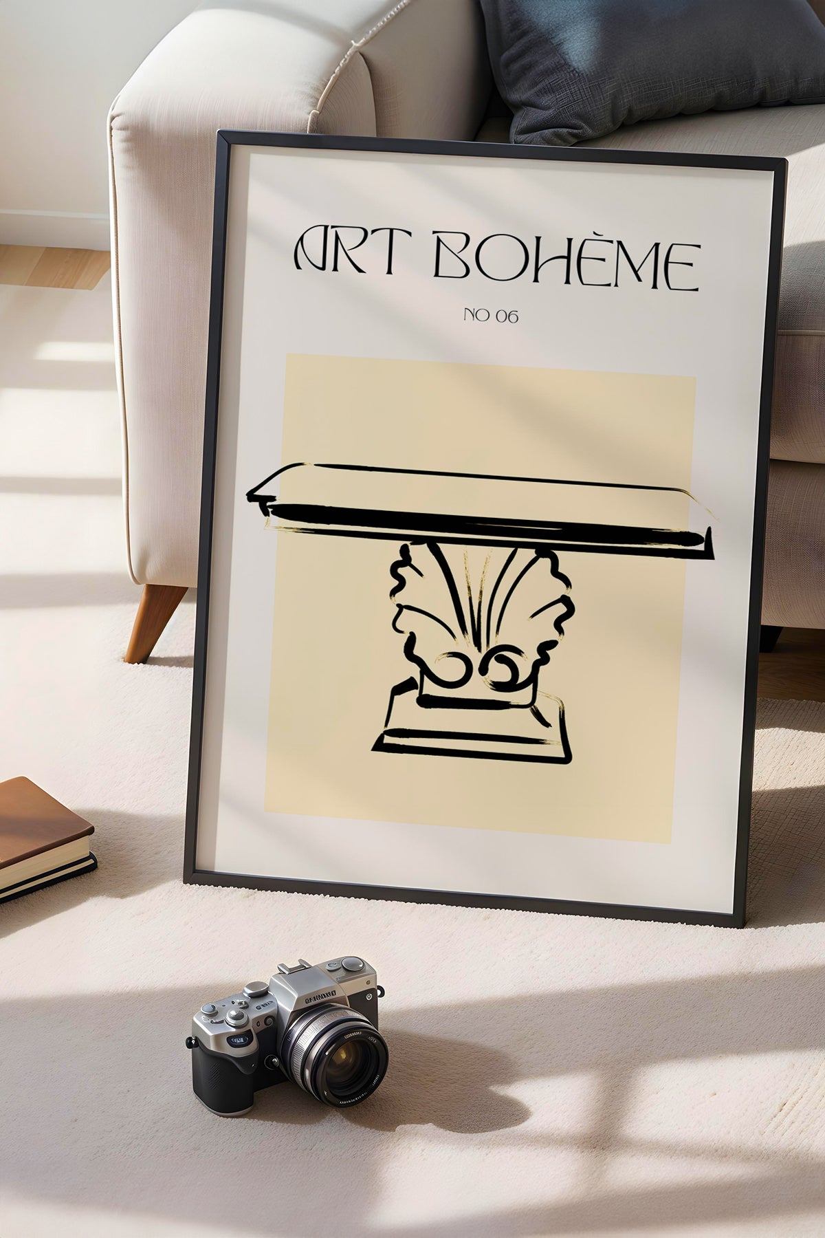 Bohemian Serisi Siyah Çerçeveli Poster, Tablo No:67