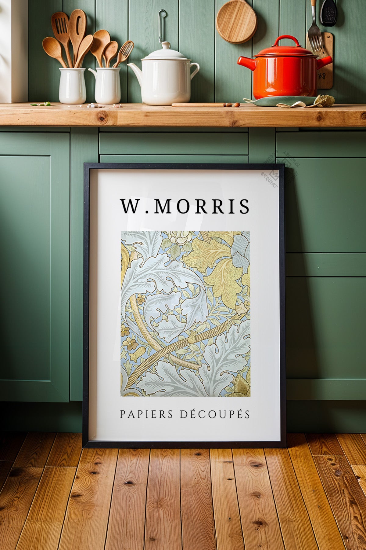 William Morris Serisi Siyah Çerçeveli Poster, Tablo Duvar Dekoru No:10