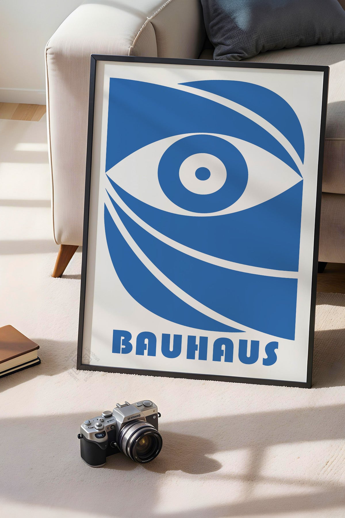 Bauhaus Serisi Siyah Çerçeveli Poster, Tablo No:63