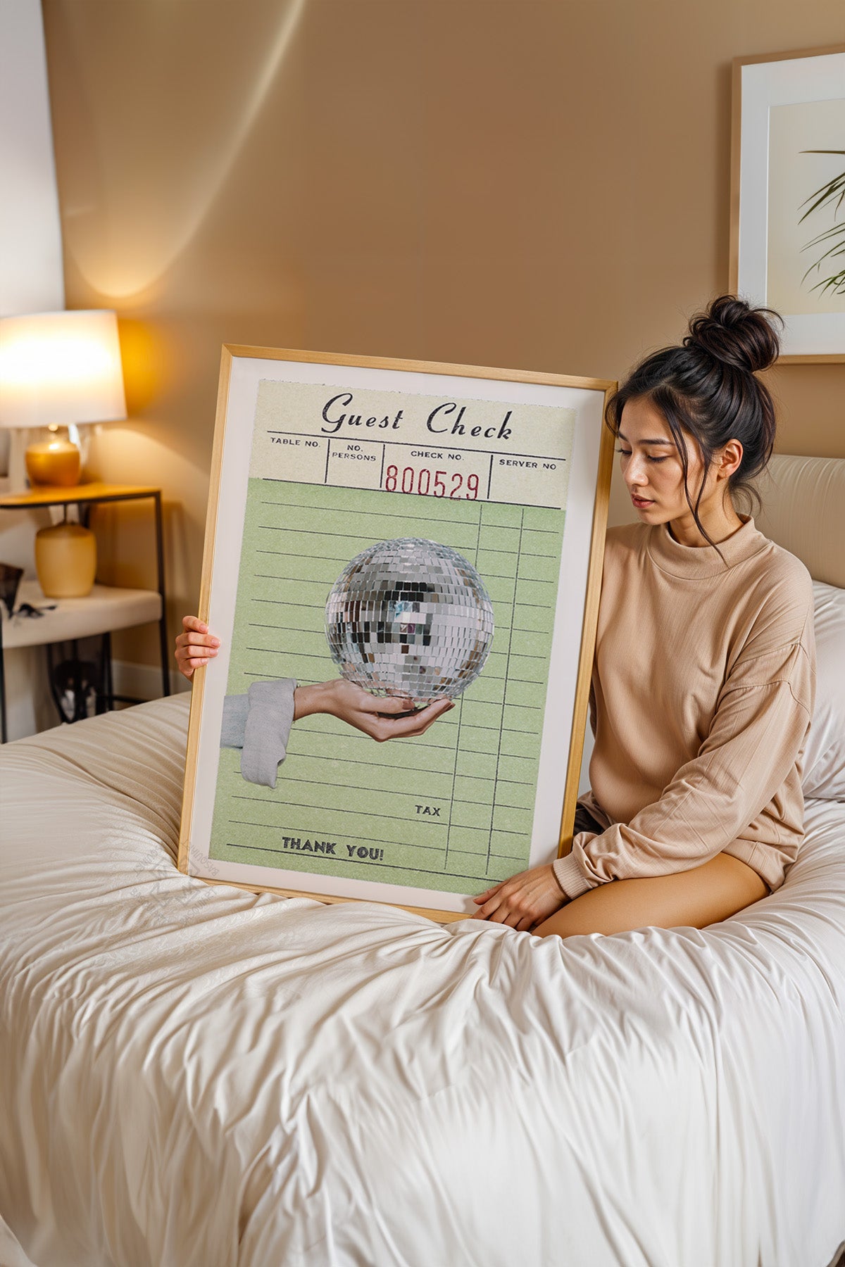 Lucky You Serisi Ahşap Çerçeveli Poster, Tablo Duvar Dekoru No:135