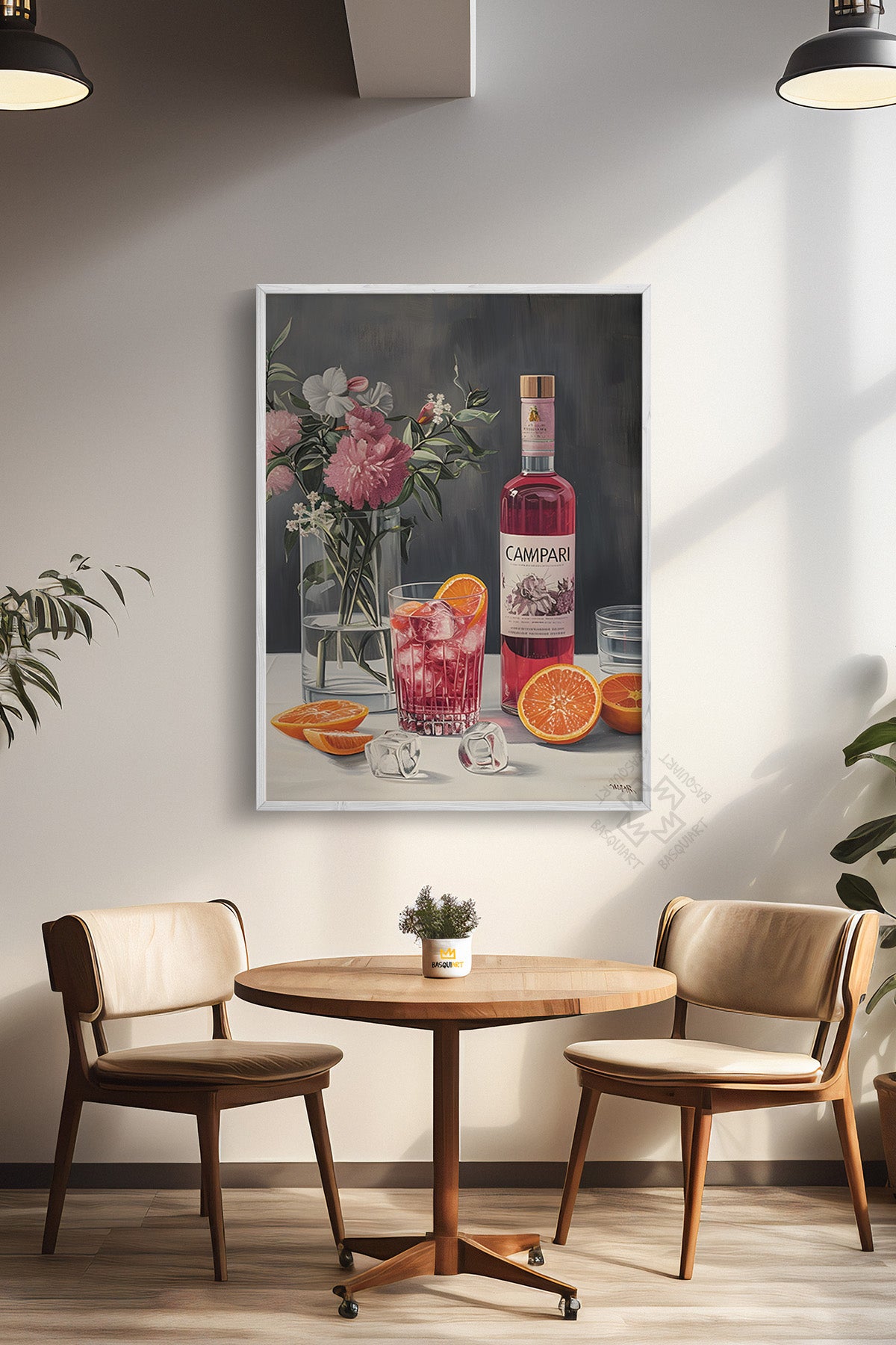 Kokteyl Serisi Beyaz Çerçeveli Poster, Tablo, Cafe, Restoran, Mutfak Duvar Dekoru No:59
