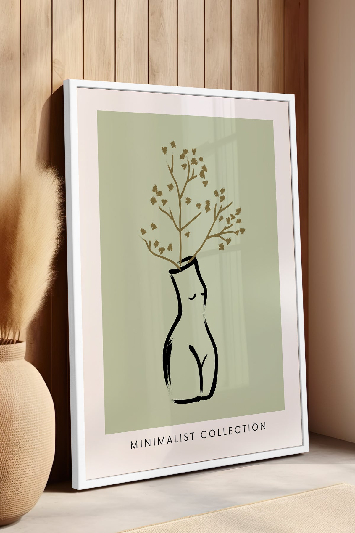 Bohemian Serisi Beyaz Çerçeveli Poster, Tablo No:58