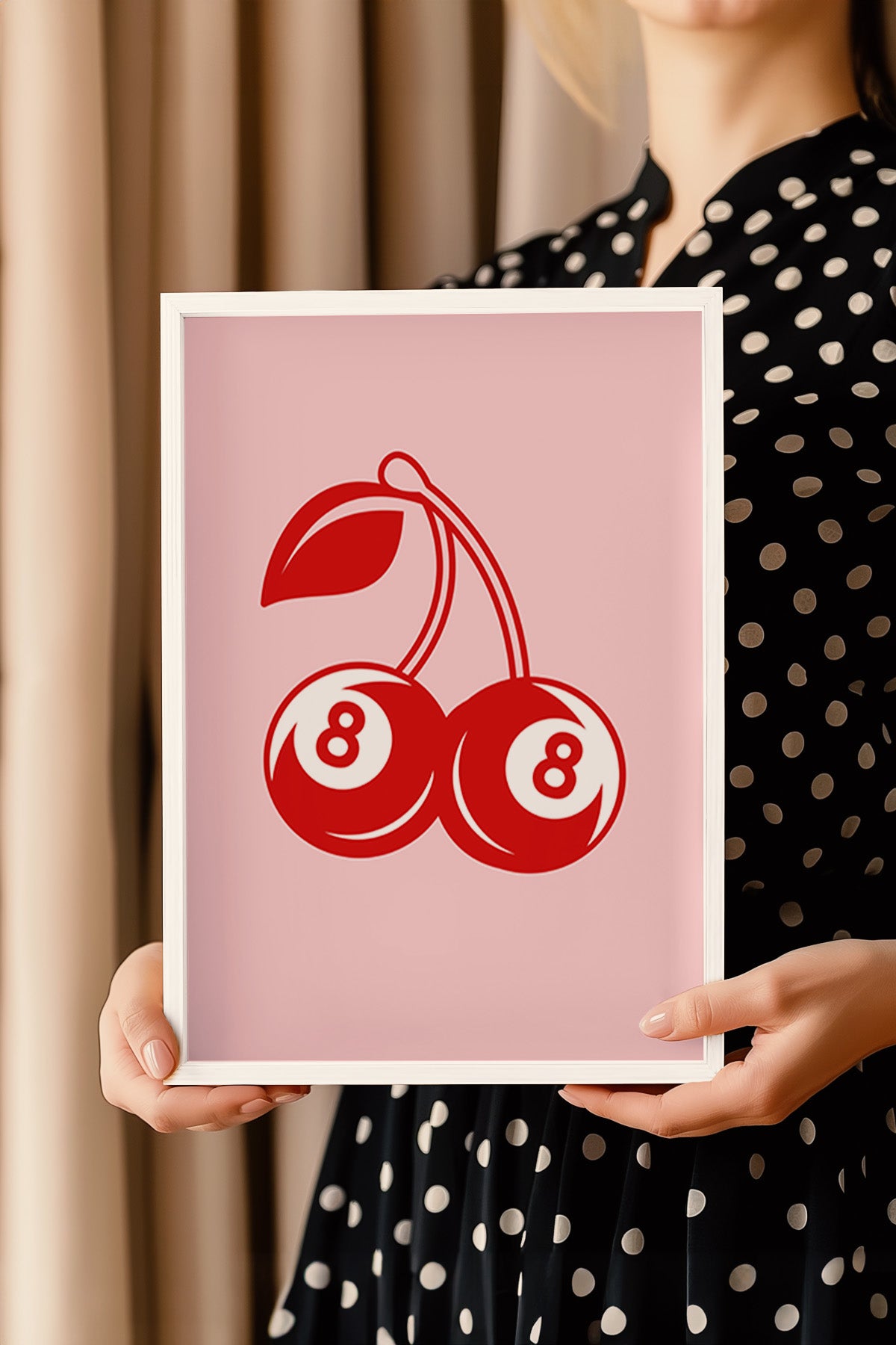 Lucky You Serisi Beyaz Çerçeveli Poster, Tablo Duvar Dekoru No:81