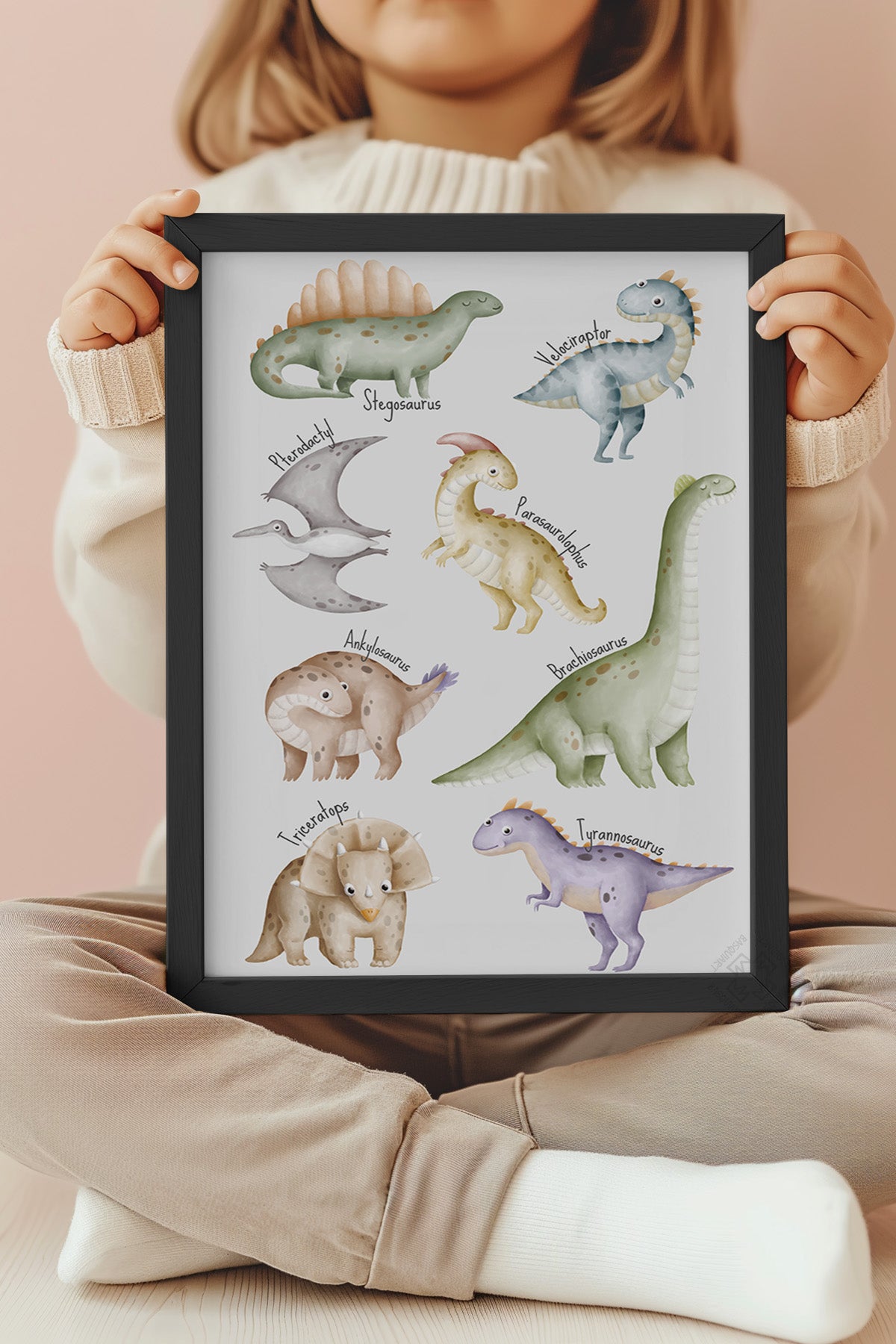 Çocuk Odası, Bebek Odası Siyah Çerçeveli Poster, Tablo No:33