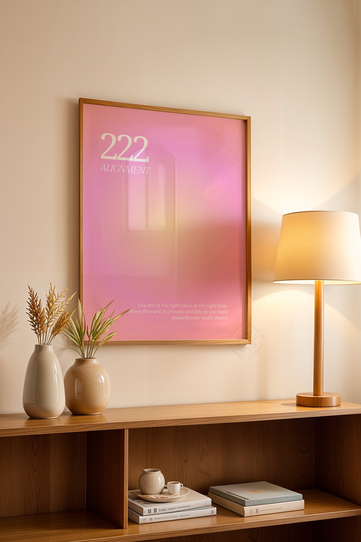 Aura Serisi Ahşap Çerçeveli Poster, Tablo No:164