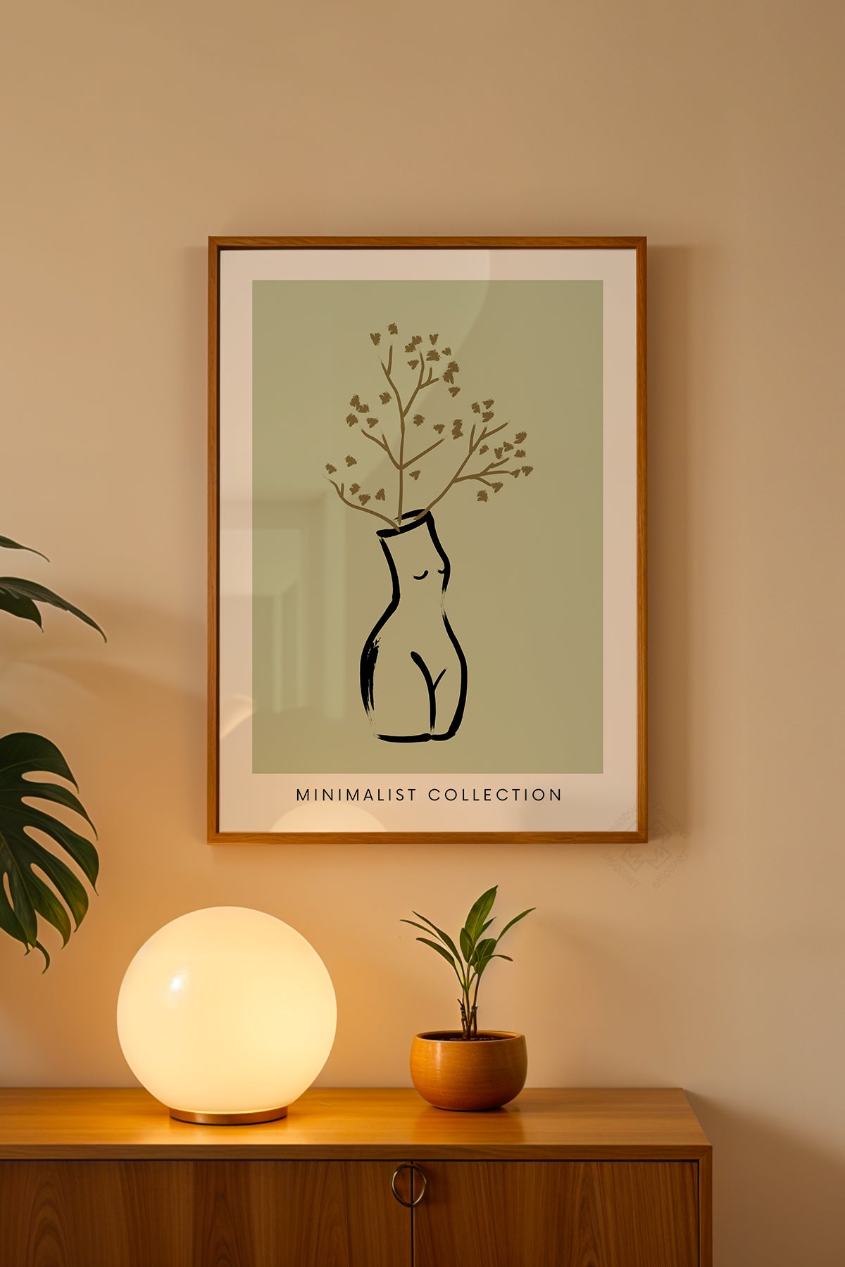 Bohemian Serisi Ahşap Çerçeveli Poster, Tablo No:58