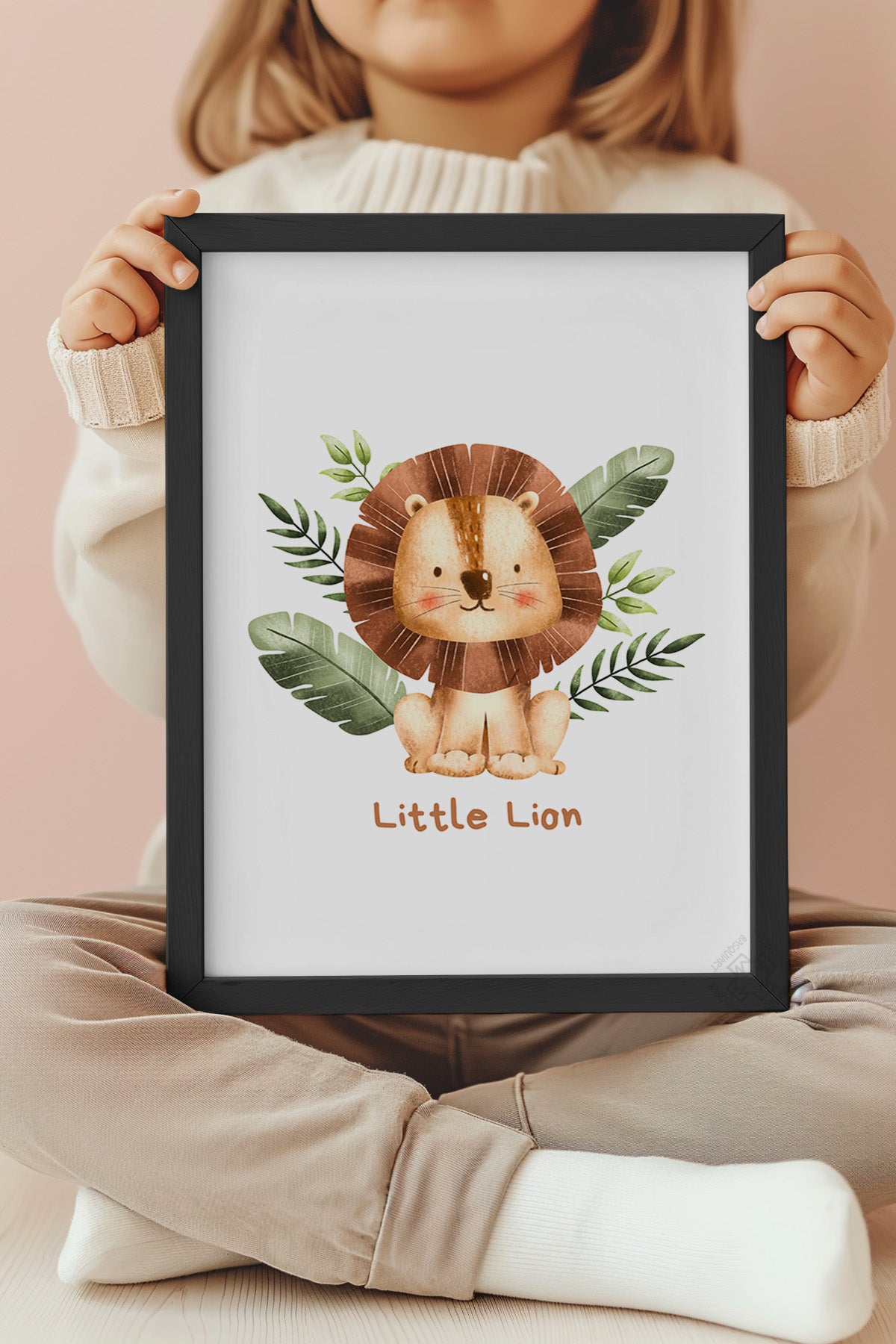 Çocuk Odası, Bebek Odası Siyah Çerçeveli Poster, Tablo No:97