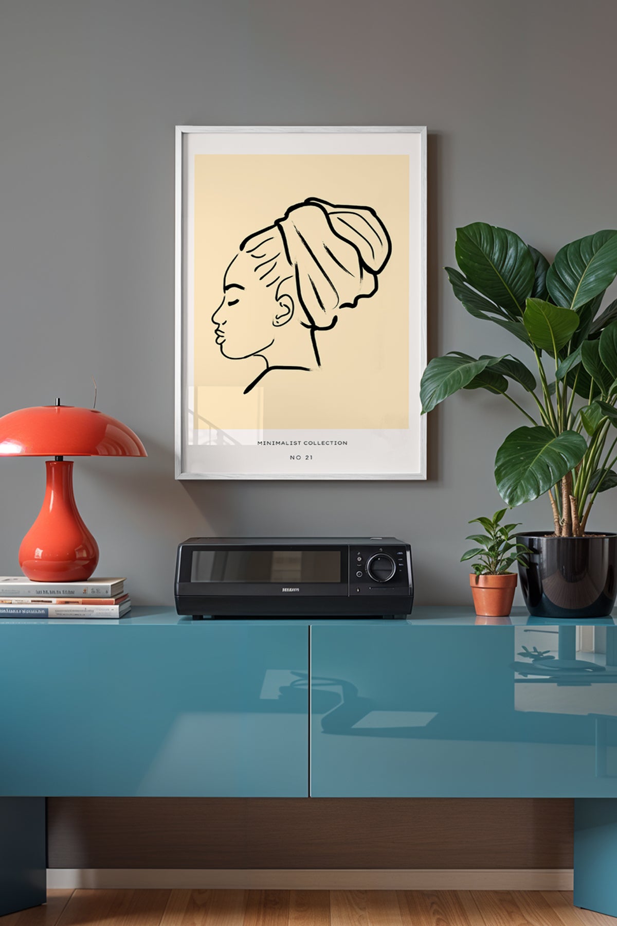 Bohemian Serisi Beyaz Çerçeveli Poster, Tablo No:97