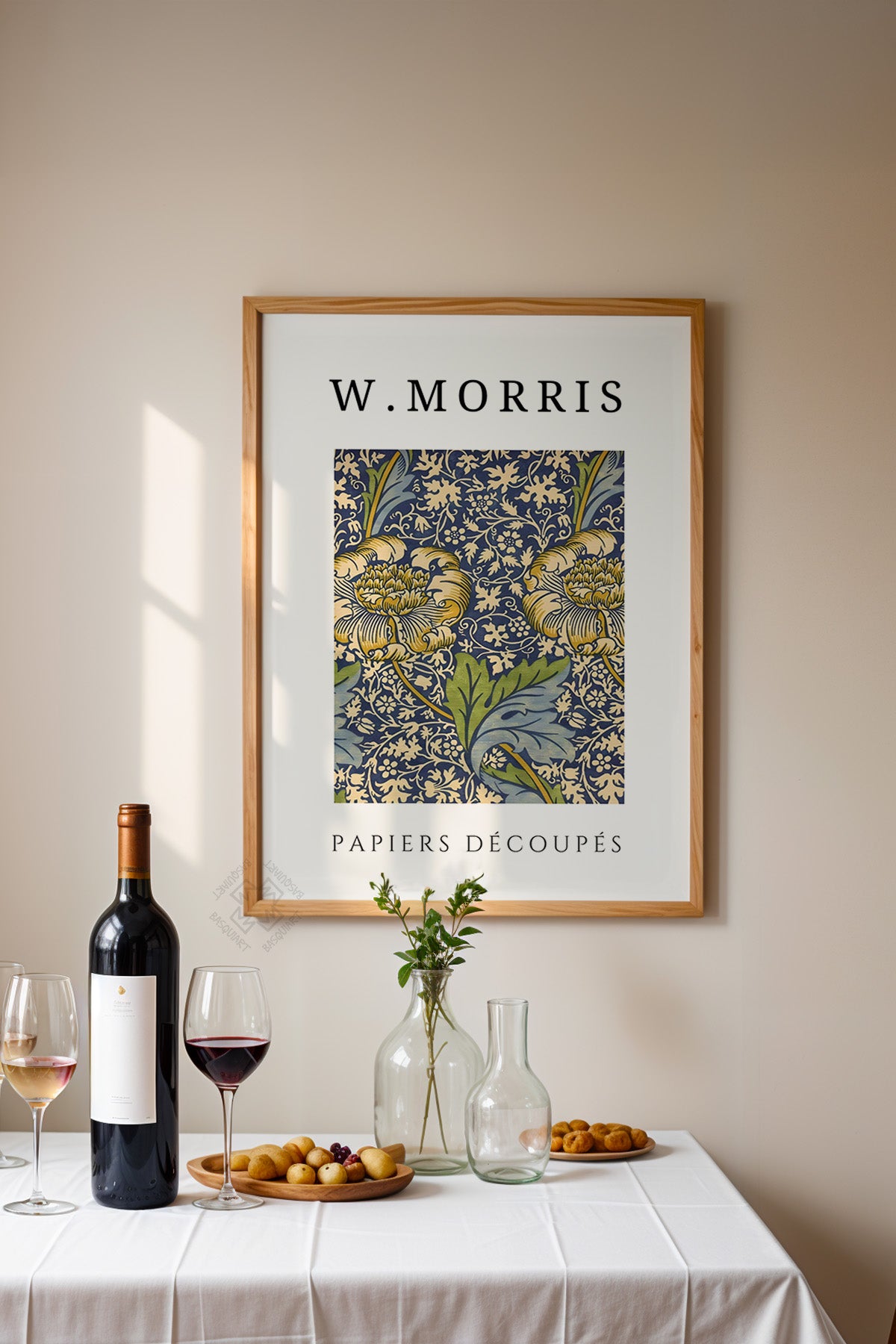 William Morris Serisi Ahşap Çerçeveli Poster, Tablo Duvar Dekoru No:14