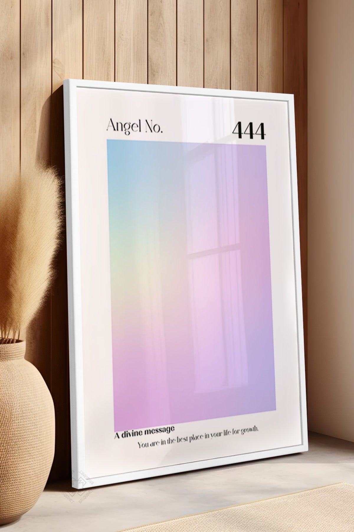 Aura Serisi Beyaz Çerçeveli Poster, Tablo No:70