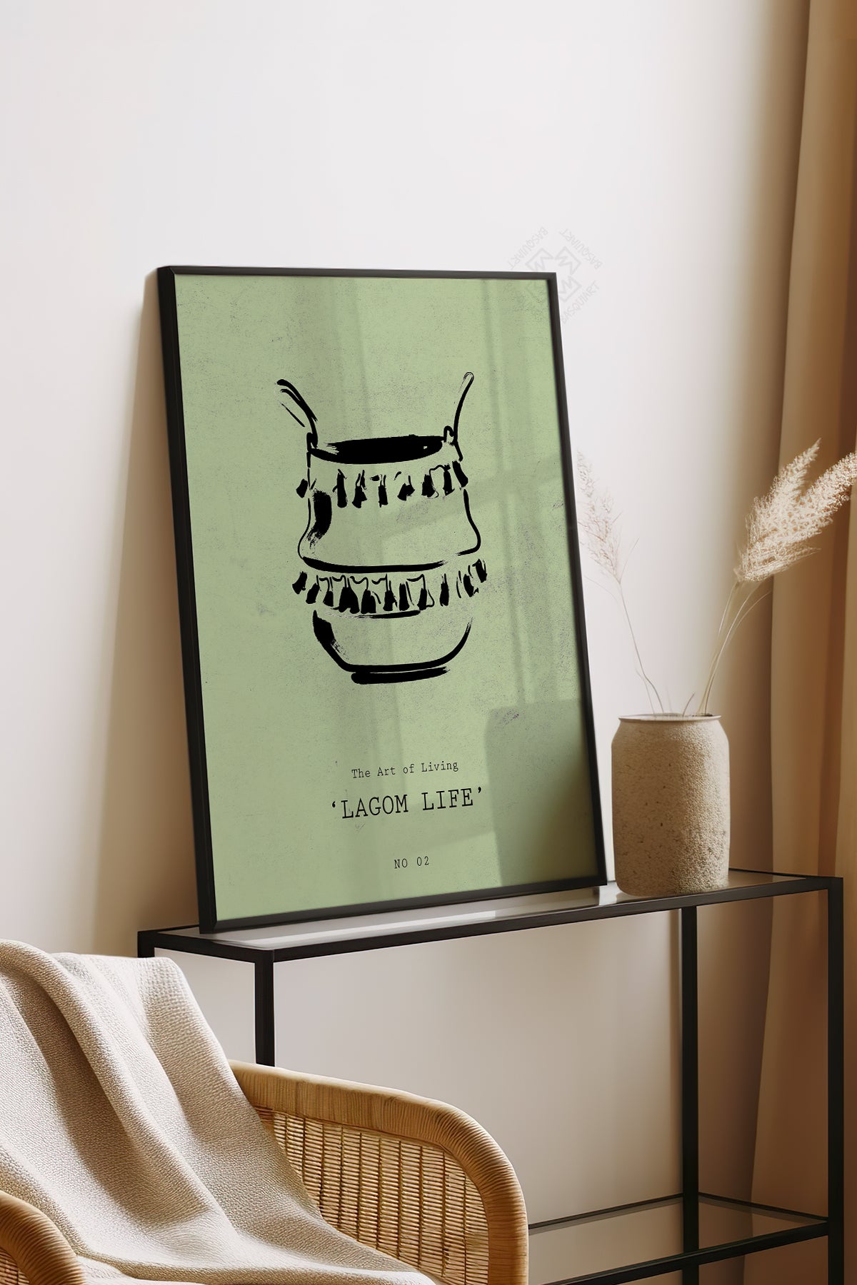 Bohemian Serisi Siyah Çerçeveli Poster, Tablo No:65