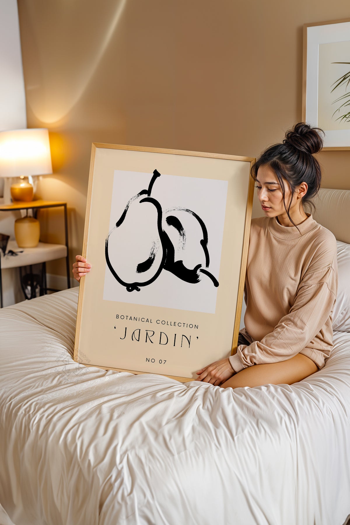Bohemian Serisi Ahşap Çerçeveli Poster, Tablo No:118