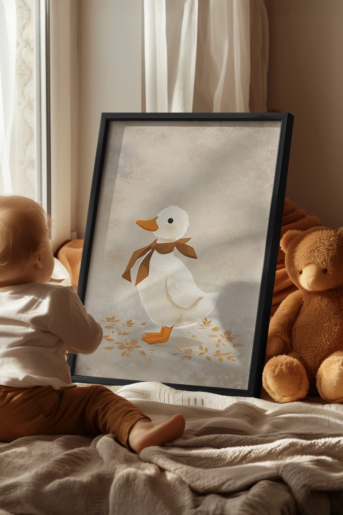 Çocuk Odası, Bebek Odası Siyah Çerçeveli Poster, Tablo No:61