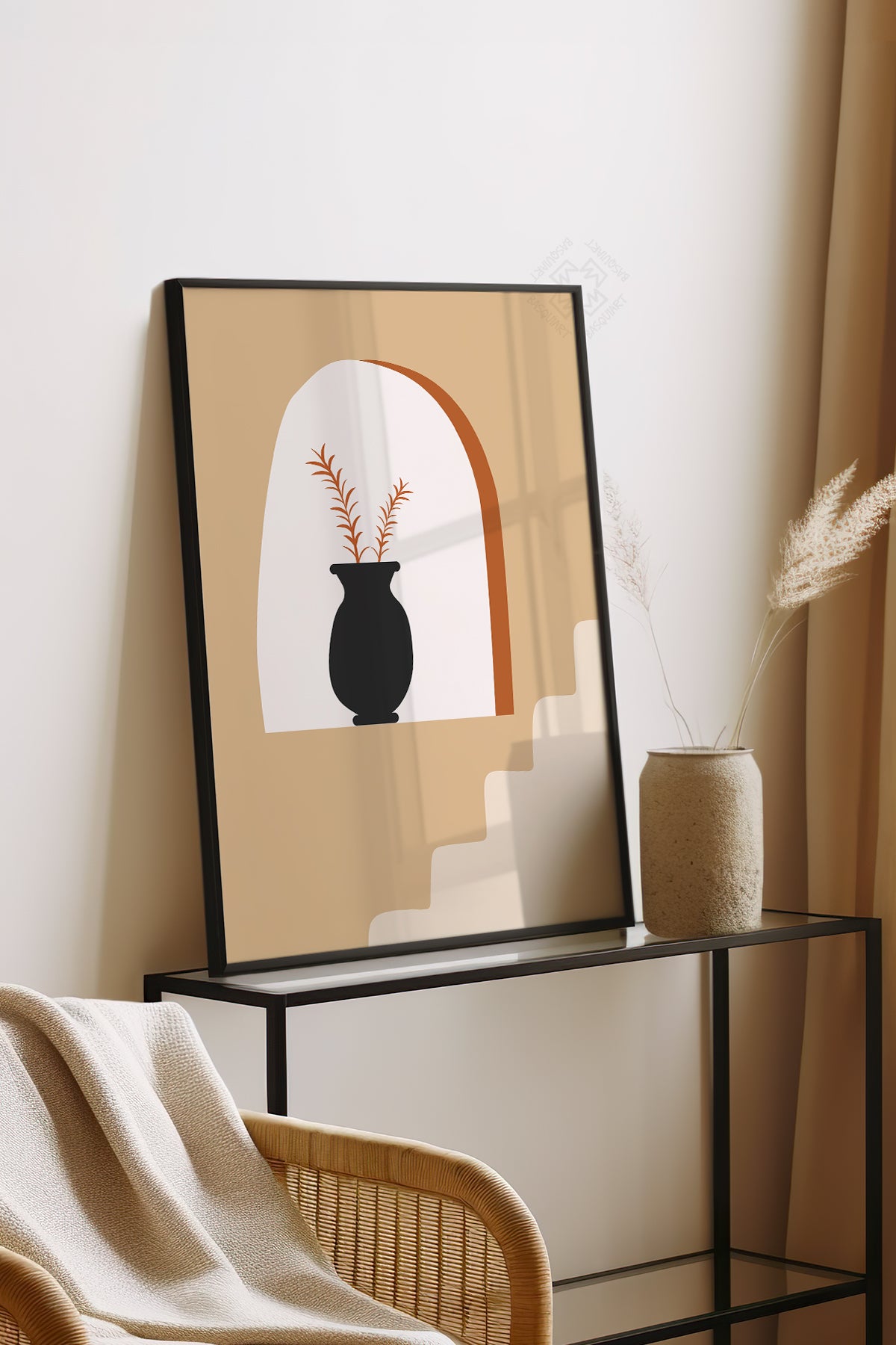 Bohemian Serisi Siyah Çerçeveli Poster, Tablo No:20