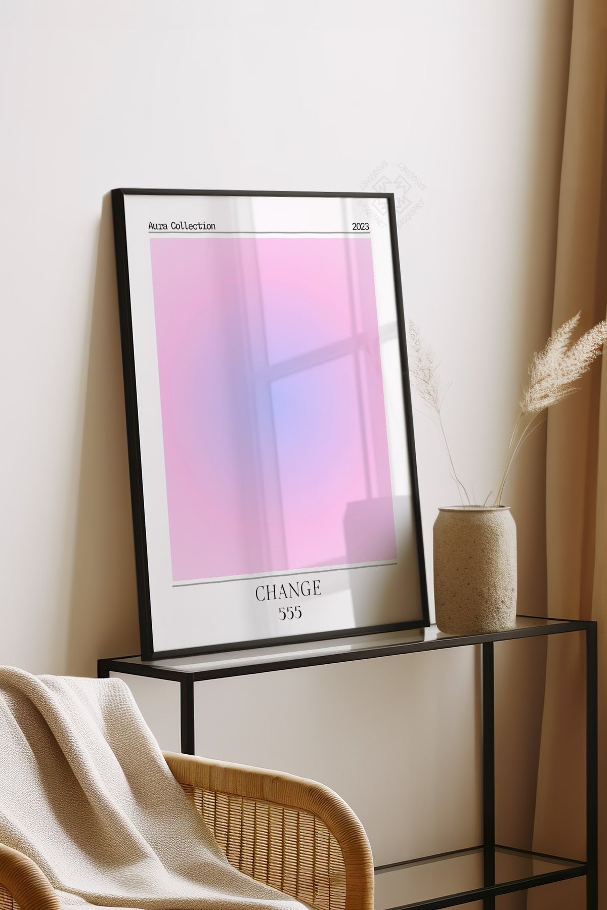 Aura Serisi Siyah Çerçeveli Poster, Tablo No:191