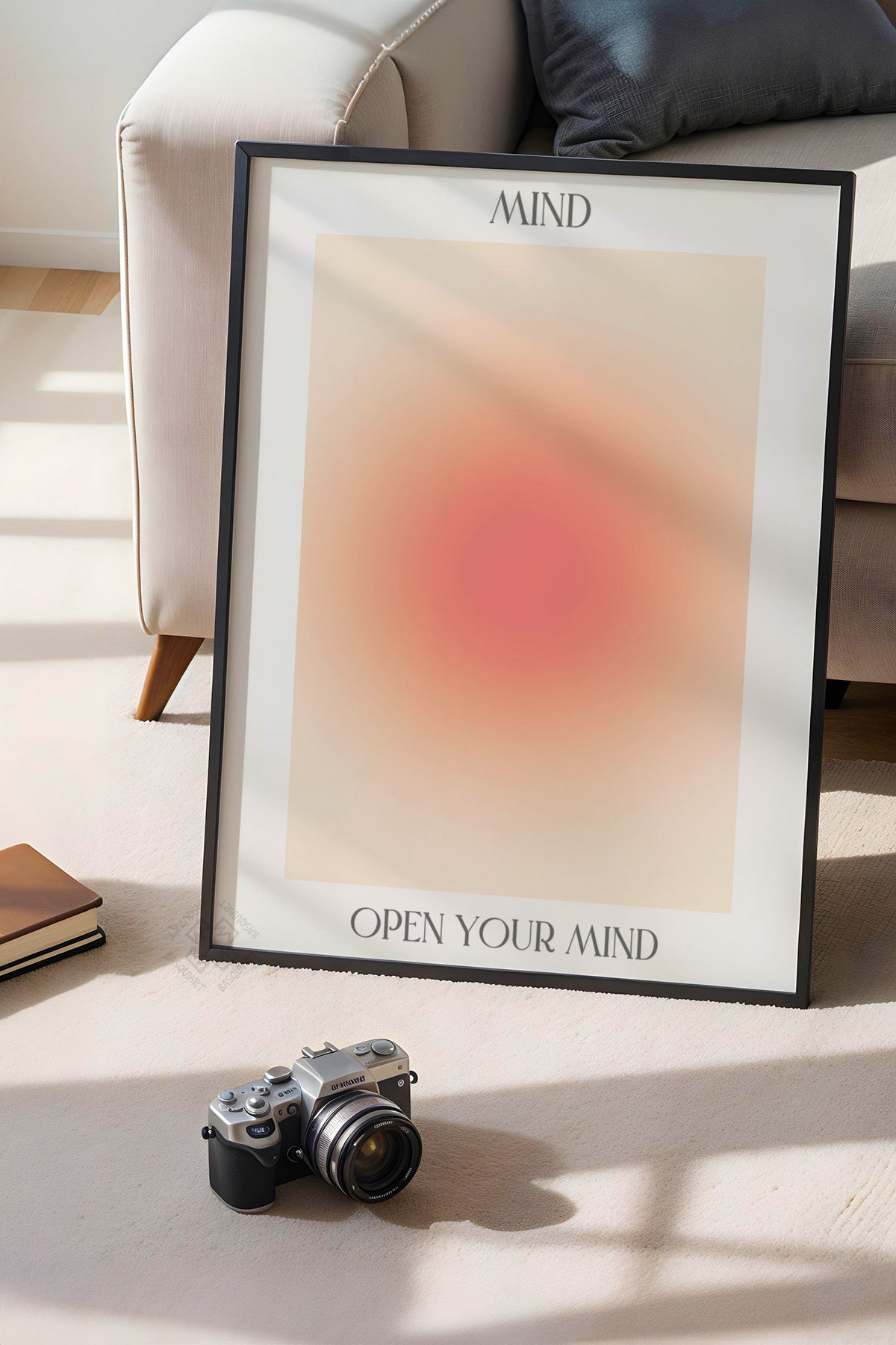 Aura Serisi Siyah Çerçeveli Poster, Tablo No:143
